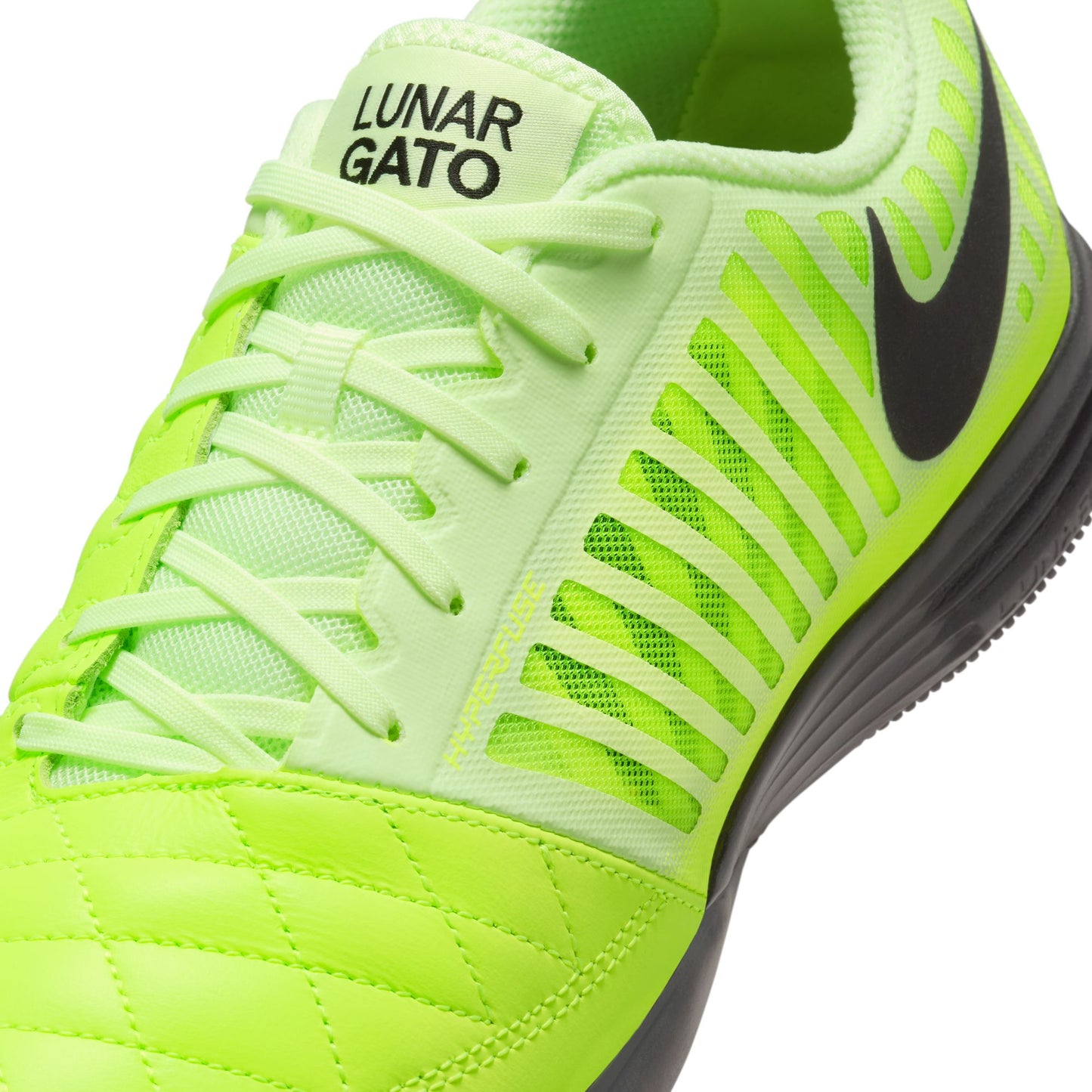 Nike Lunargato II IN Indoor Soccer Shoes - Black/ Volt
