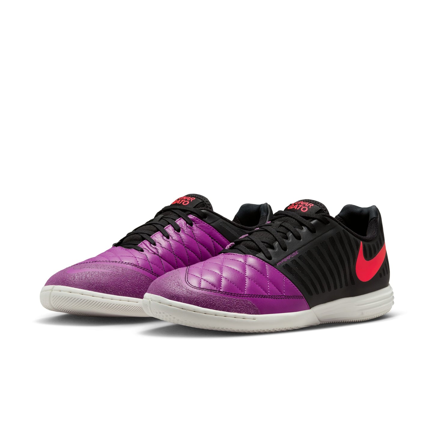 Nike Lunargato II IN Indoor Soccer Shoes - Bold Berry/ Bright Crimson