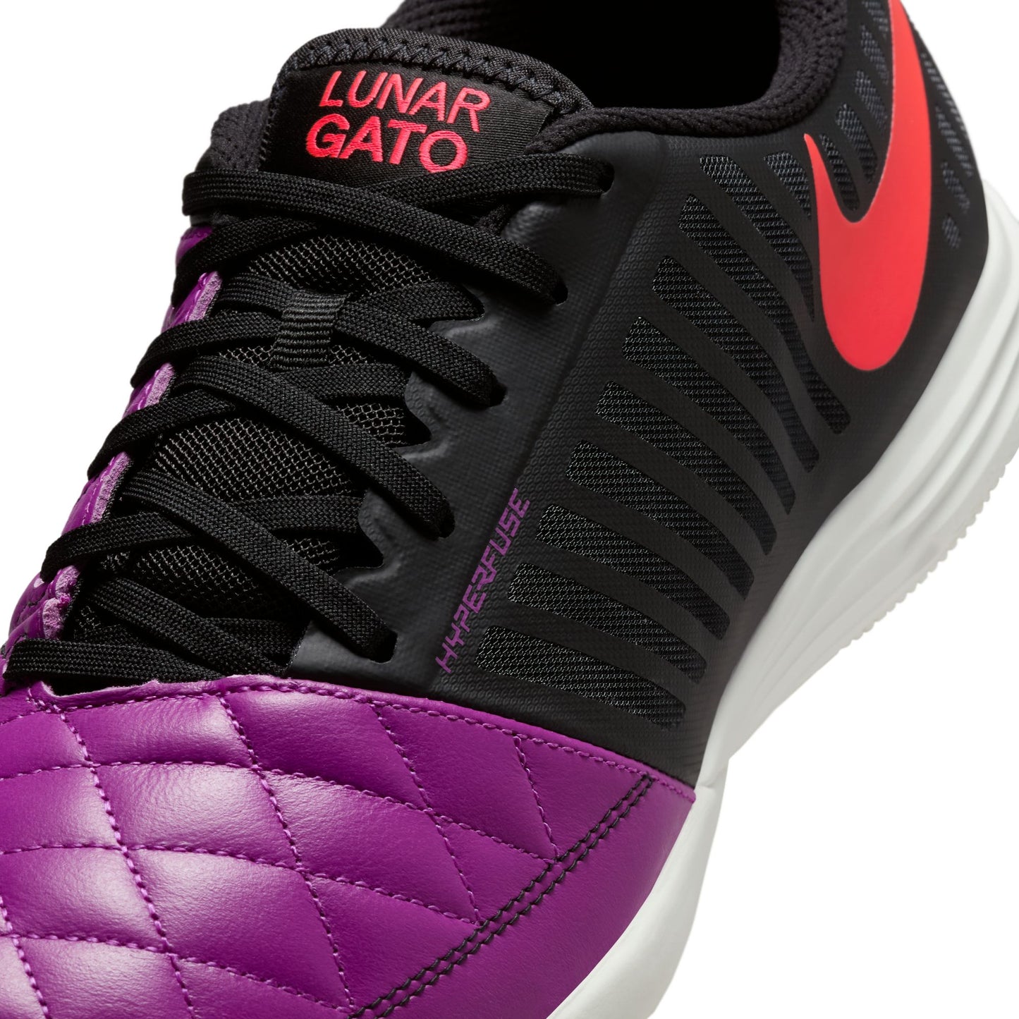 Nike Lunargato II IN Indoor Soccer Shoes - Bold Berry/ Bright Crimson