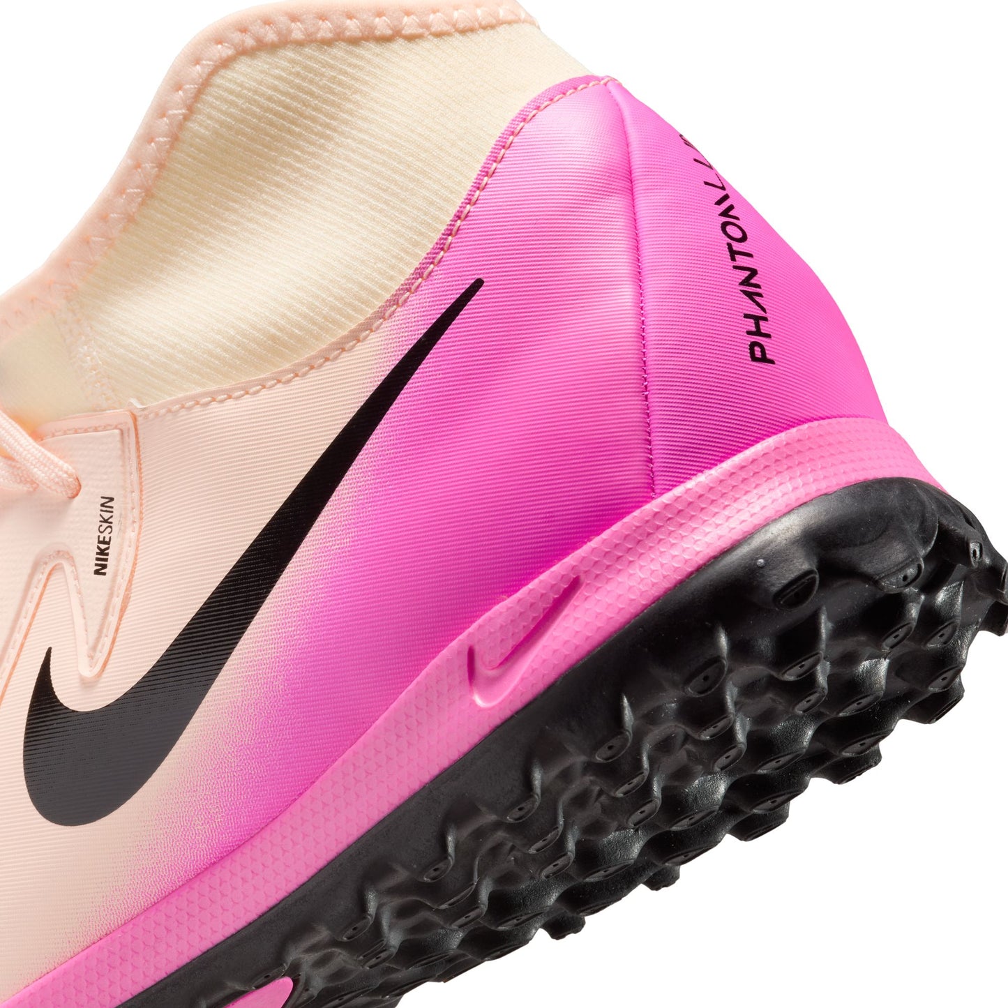 Nike Phantom Luna II Academy TF Turf Soccer Shoes - Crimson Tint/Black-Pink Blast