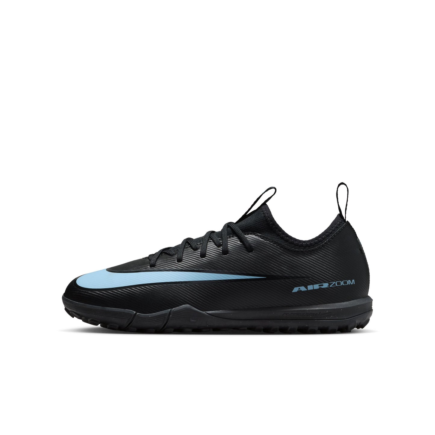 Nike Junior Vapor 16 Academy TF Turf Soccer Shoes -Black/Ice Blue