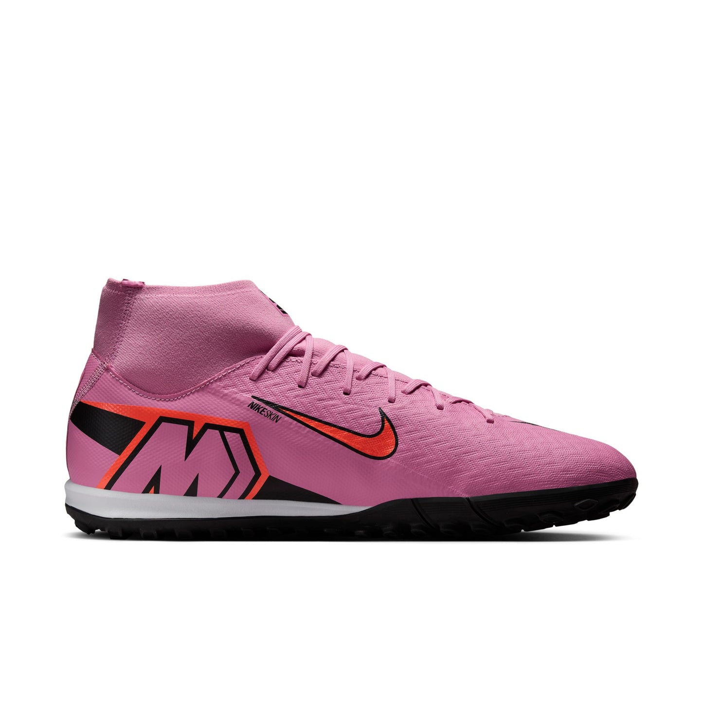 Nike Air Zoom Mercurial Superfly 10 Academy TF Turf Soccer Shoes - Magic Flamingo/ Black Total Crimson