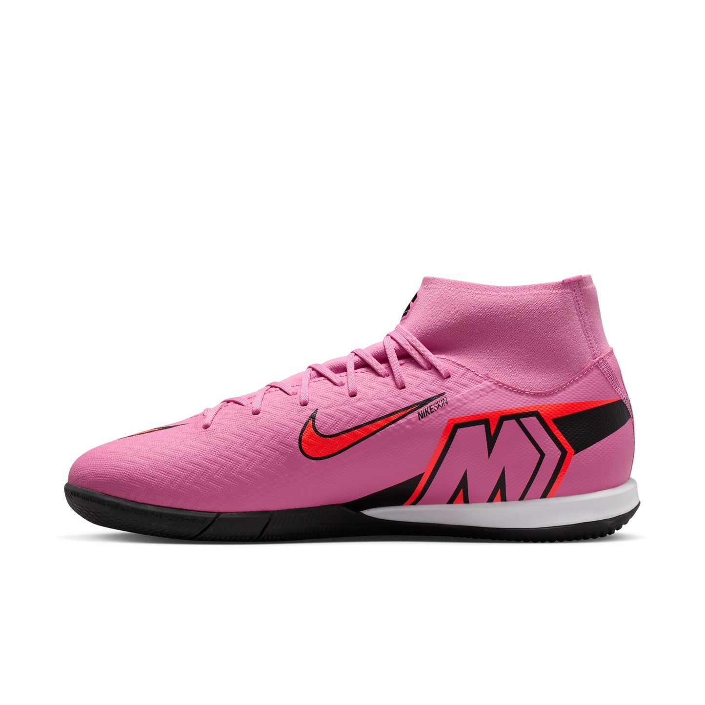 Nike Air Zoom Mercurial Superfly 10 Academy IC Indoor Soccer Shoes - Magic Flamingo/ Black Total Crimson