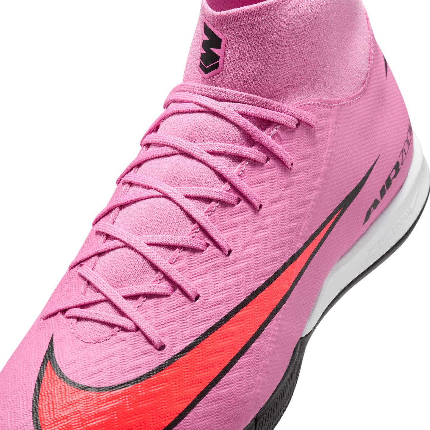 Nike Air Zoom Mercurial Superfly 10 Academy IC Indoor Soccer Shoes - Magic Flamingo/ Black Total Crimson