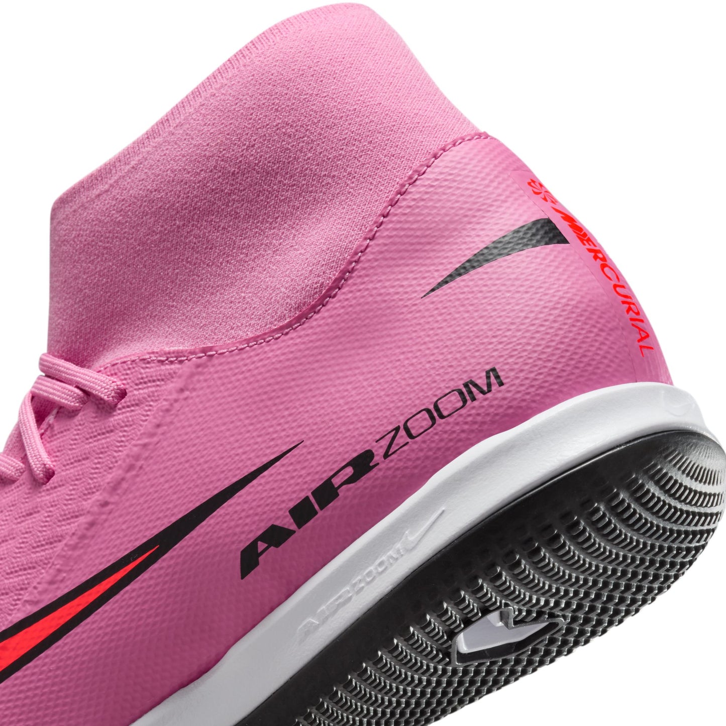 Nike Air Zoom Mercurial Superfly 10 Academy IC Indoor Soccer Shoes - Magic Flamingo/ Black Total Crimson