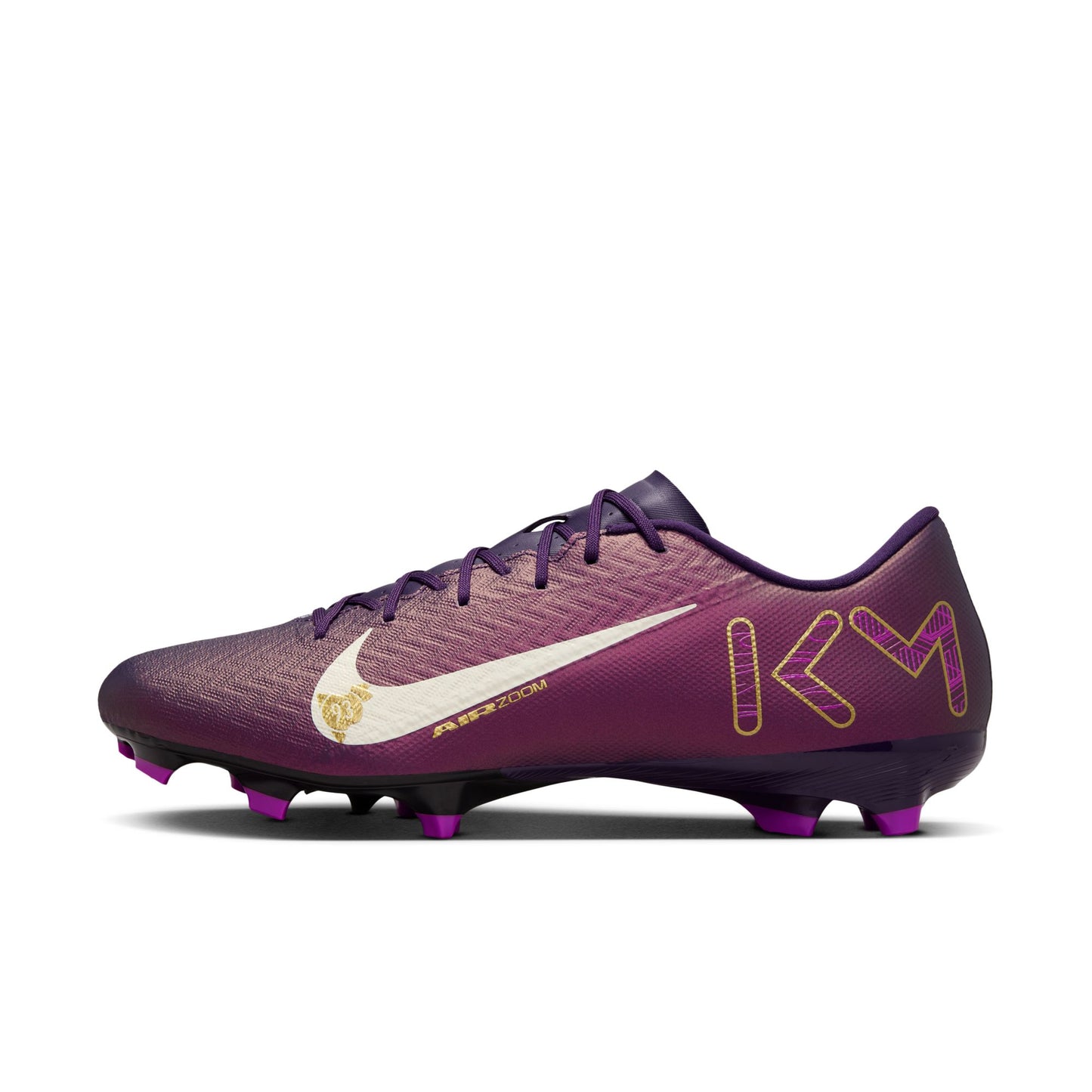 Nike Air Zoom Mercurial Vapor 10 Academy KM Firm Ground FG/MG Soccer Cleat - Grand Purple/Pale Ivory