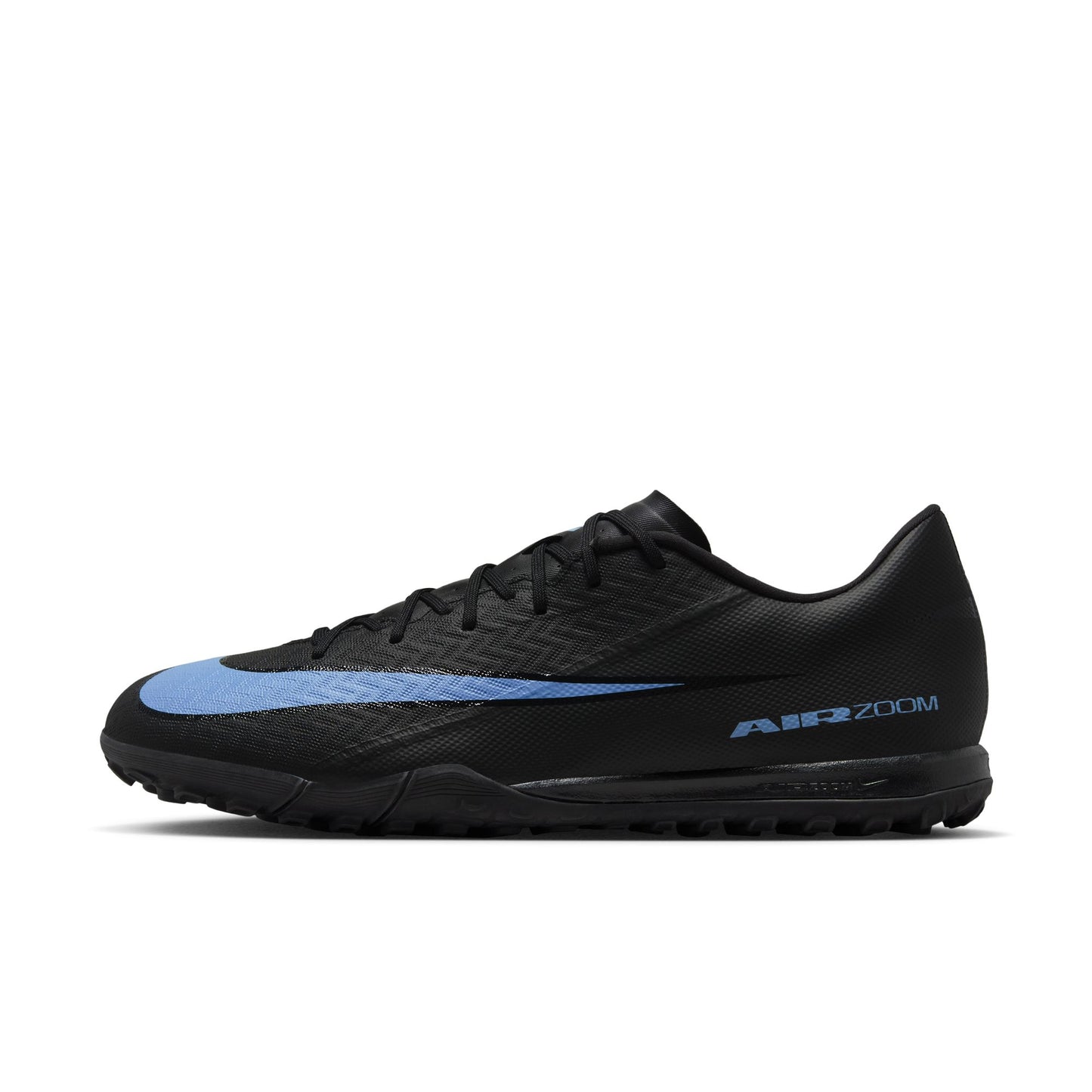 Nike Zoom Mercurial Vapor 16 Academy TF Turf Soccer Shoes- Black/ Ice Blue