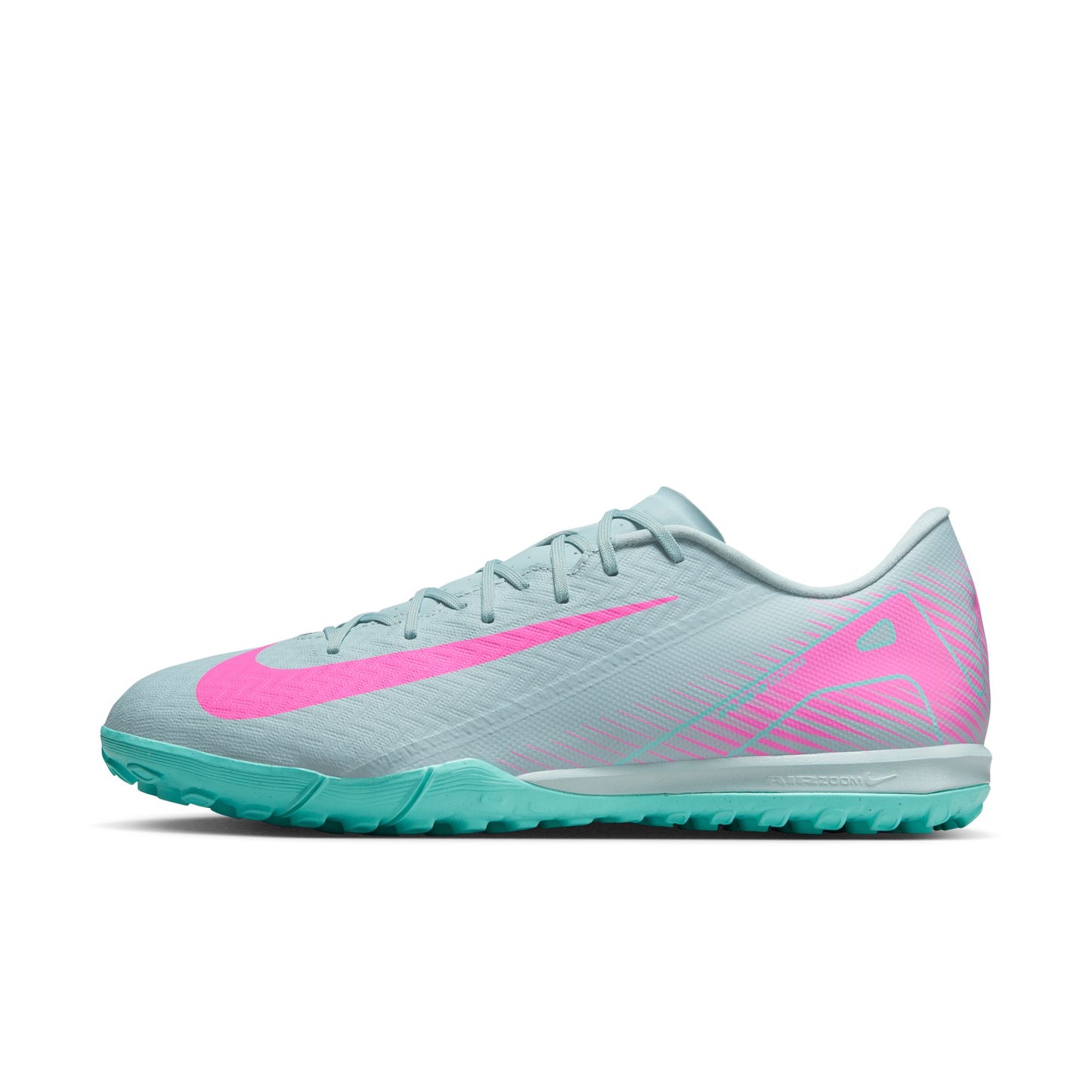 Nike Zoom Mercurial Vapor 16 Academy TF Turf Soccer Shoes- Ocean Cube/Pink Blast