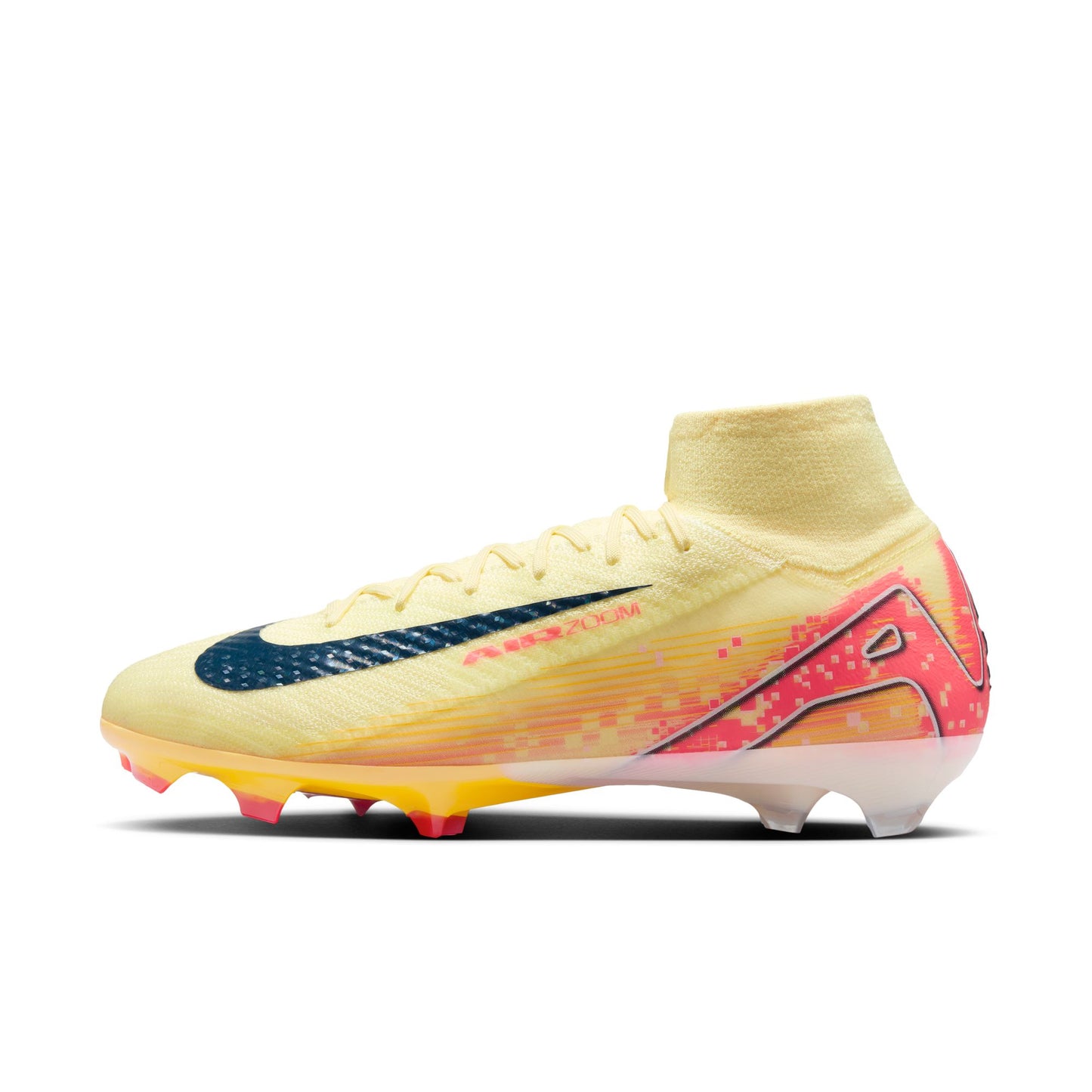 Nike Zoom Mercurial Superfly 10 Elite KM FG Firm Ground - LT Laser Orange/ Armony Navy