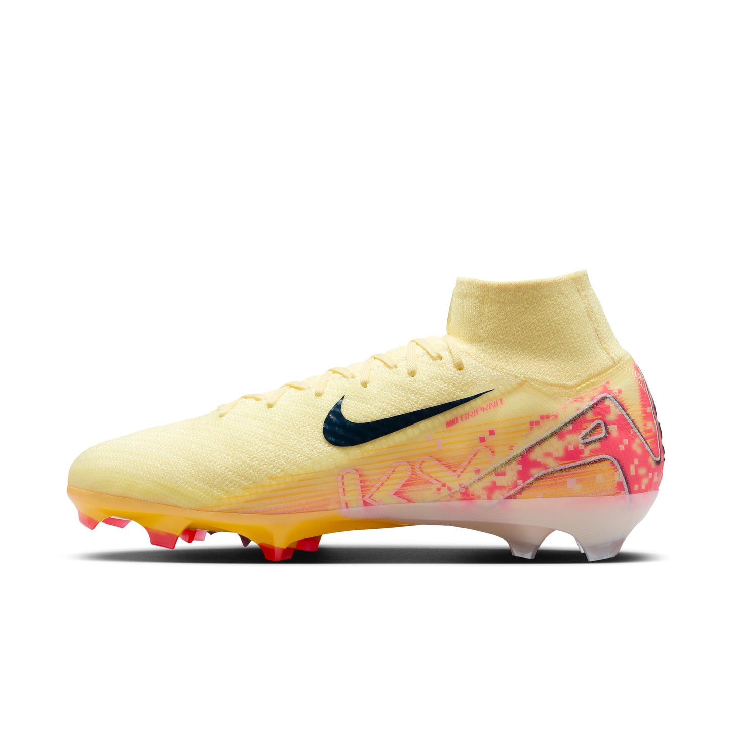 Nike Zoom Mercurial Superfly 10 Elite KM FG Firm Ground - LT Laser Orange/ Armony Navy