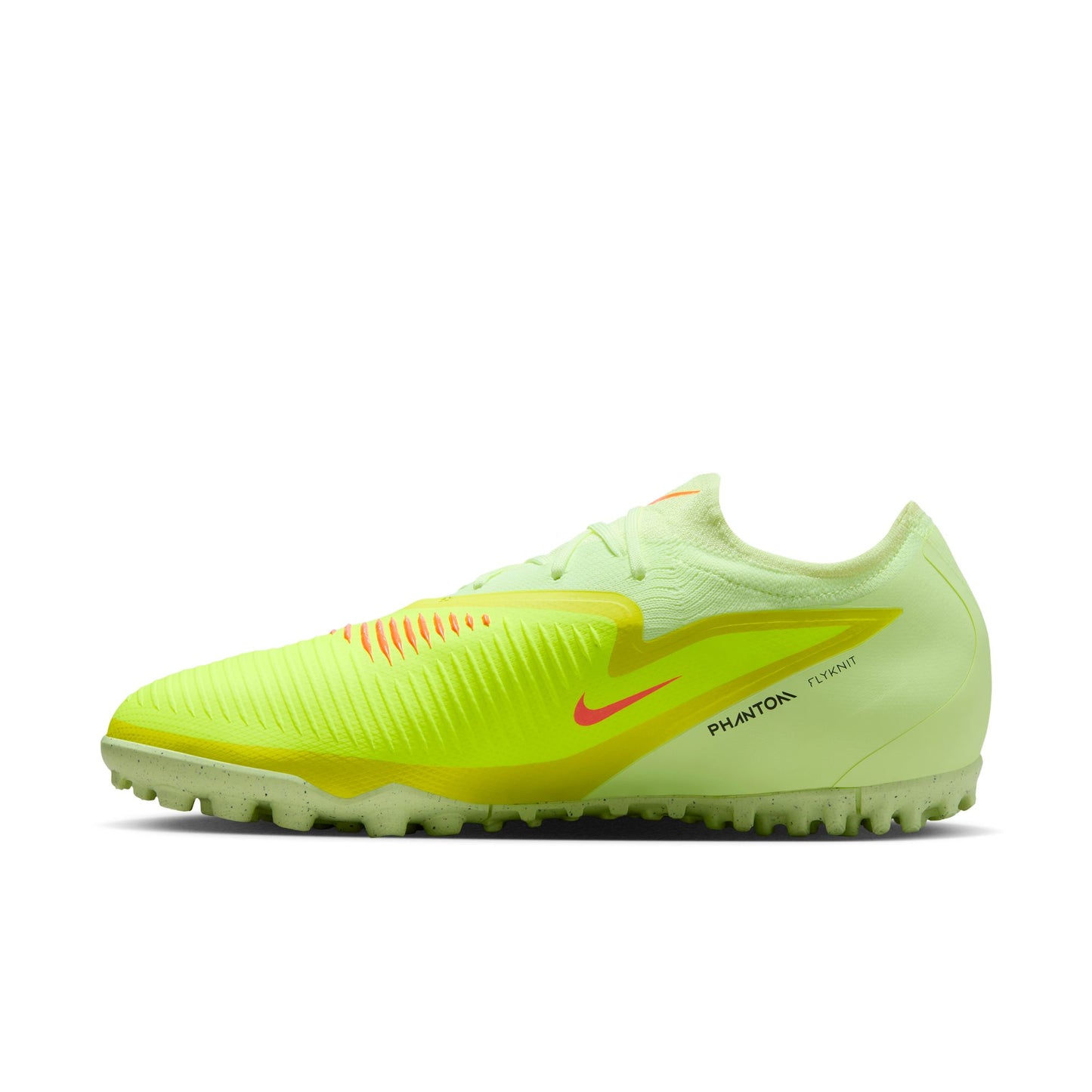 Nike React Phantom 6 Pro TF Turf Soccer Shoes - Hyper Crimson/ Black LimeLight