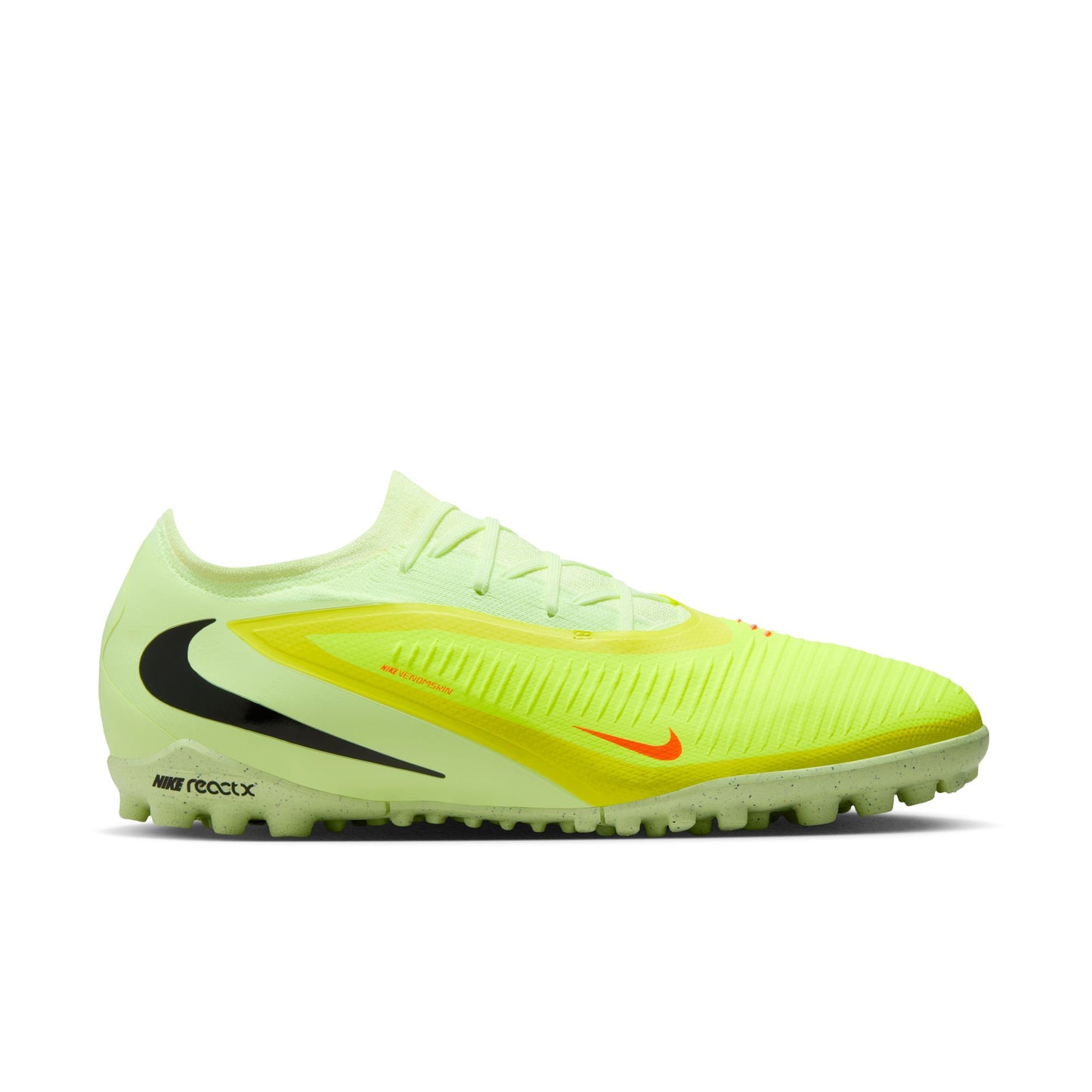 Nike React Phantom 6 Pro TF Turf Soccer Shoes - Hyper Crimson/ Black LimeLight