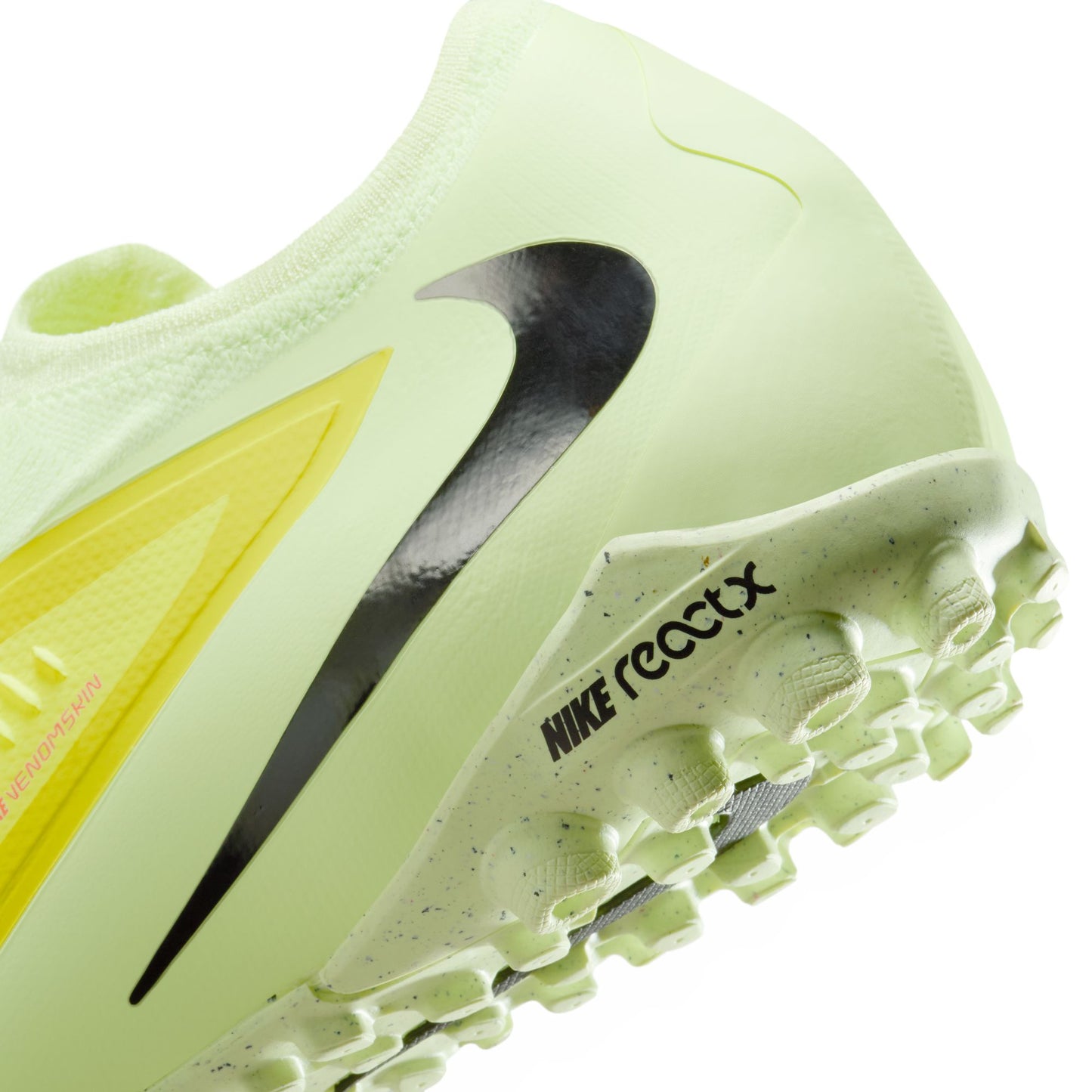 Nike React Phantom 6 Pro TF Turf Soccer Shoes - Hyper Crimson/ Black LimeLight