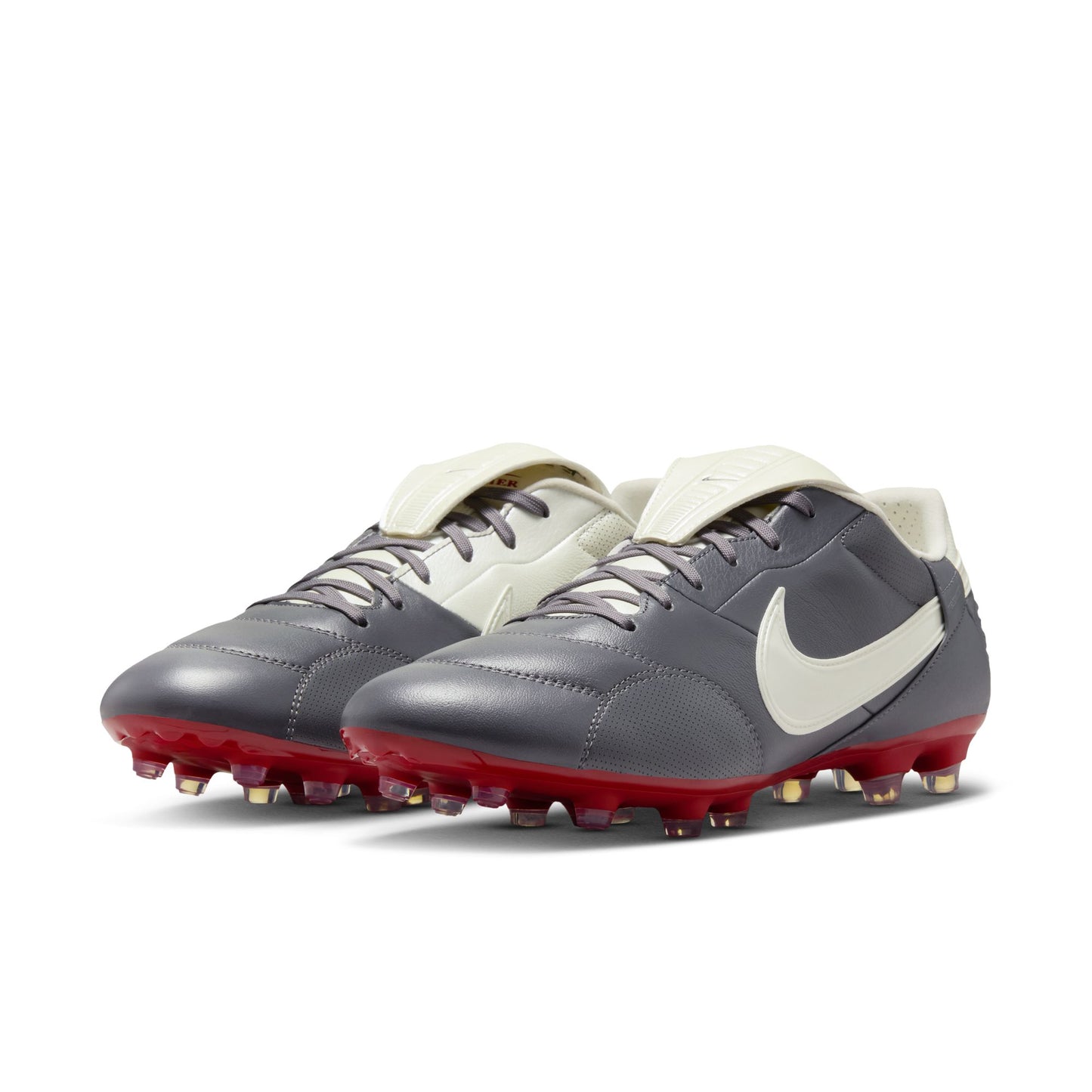Nike Premier III FG Firm Ground Soccer Cleat - LT Graphite/ MTLC Summit White/ Varsity Red