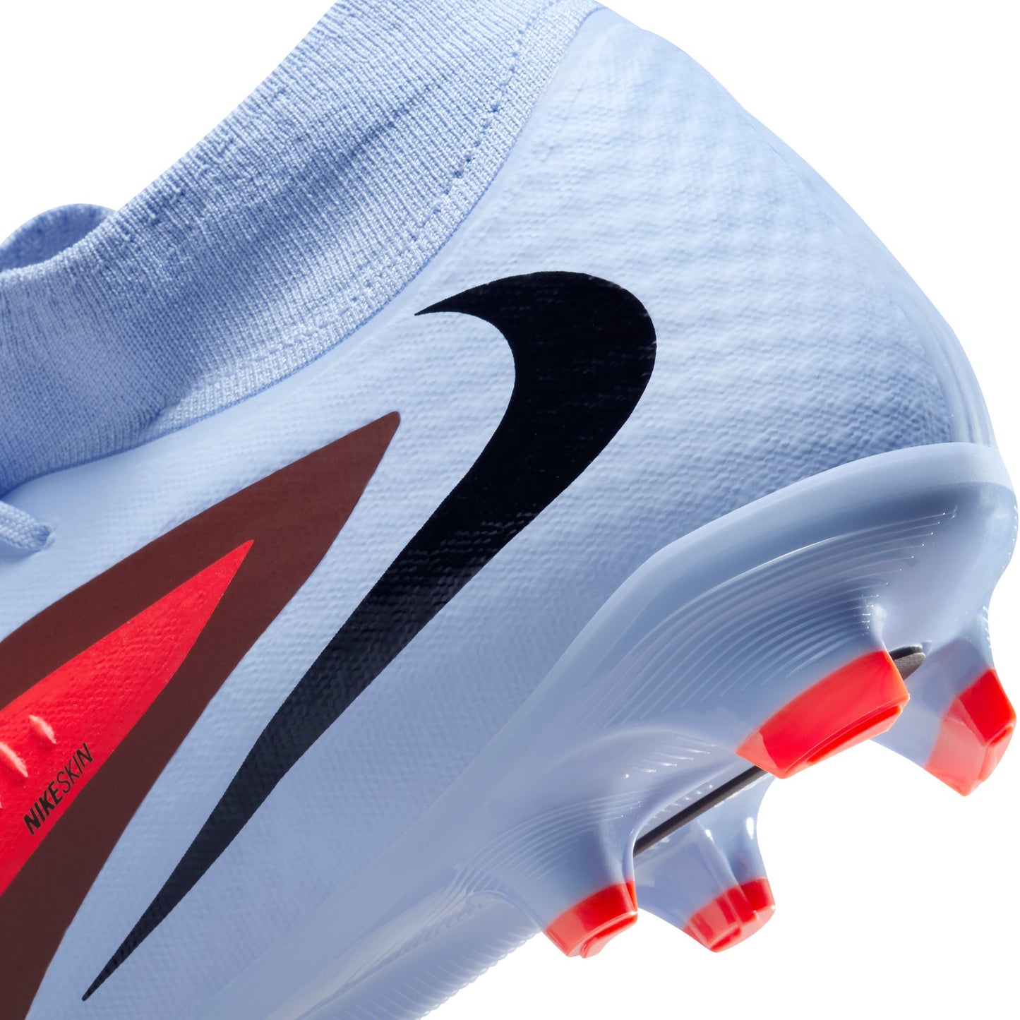 Nike Phantom 6 360 High Academy DF FG Firm Ground Soccer Cleats - Royal Tint/ Bright Crimson