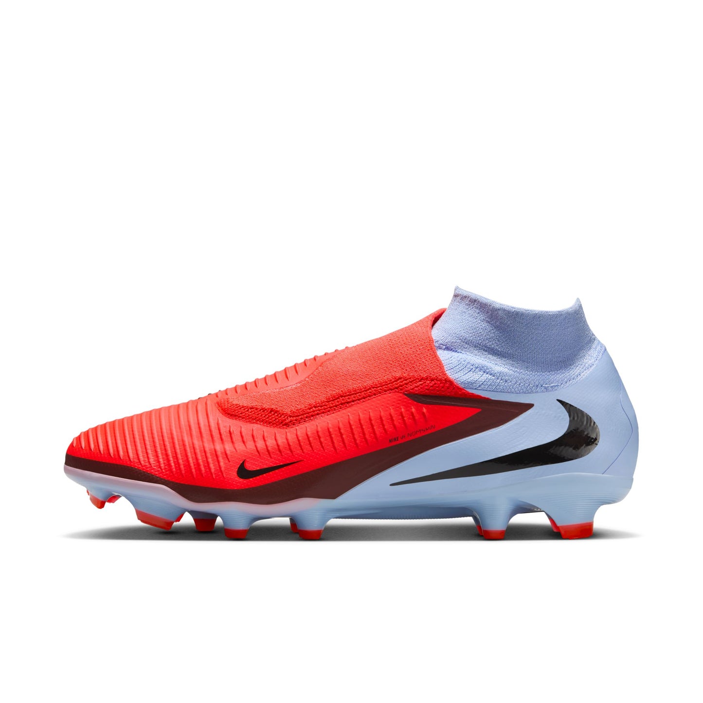 Nike Phantom 6 High Top 360 Pro FG Firm Ground Soccer Cleats - Royal Tint/ Bright Crimson