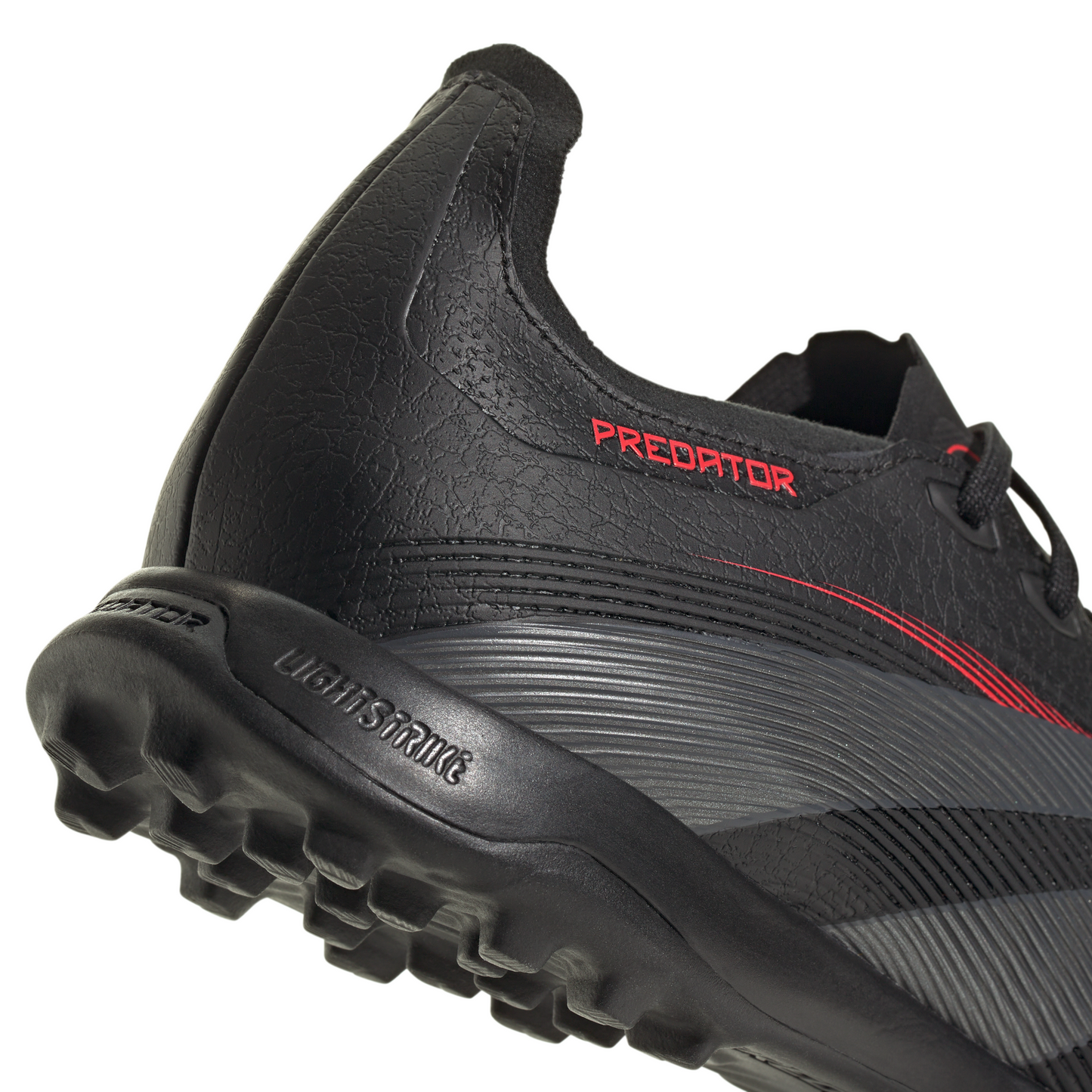 adidas Predator League TF Turf Soccer Shoes - core black/grey four/lucid red