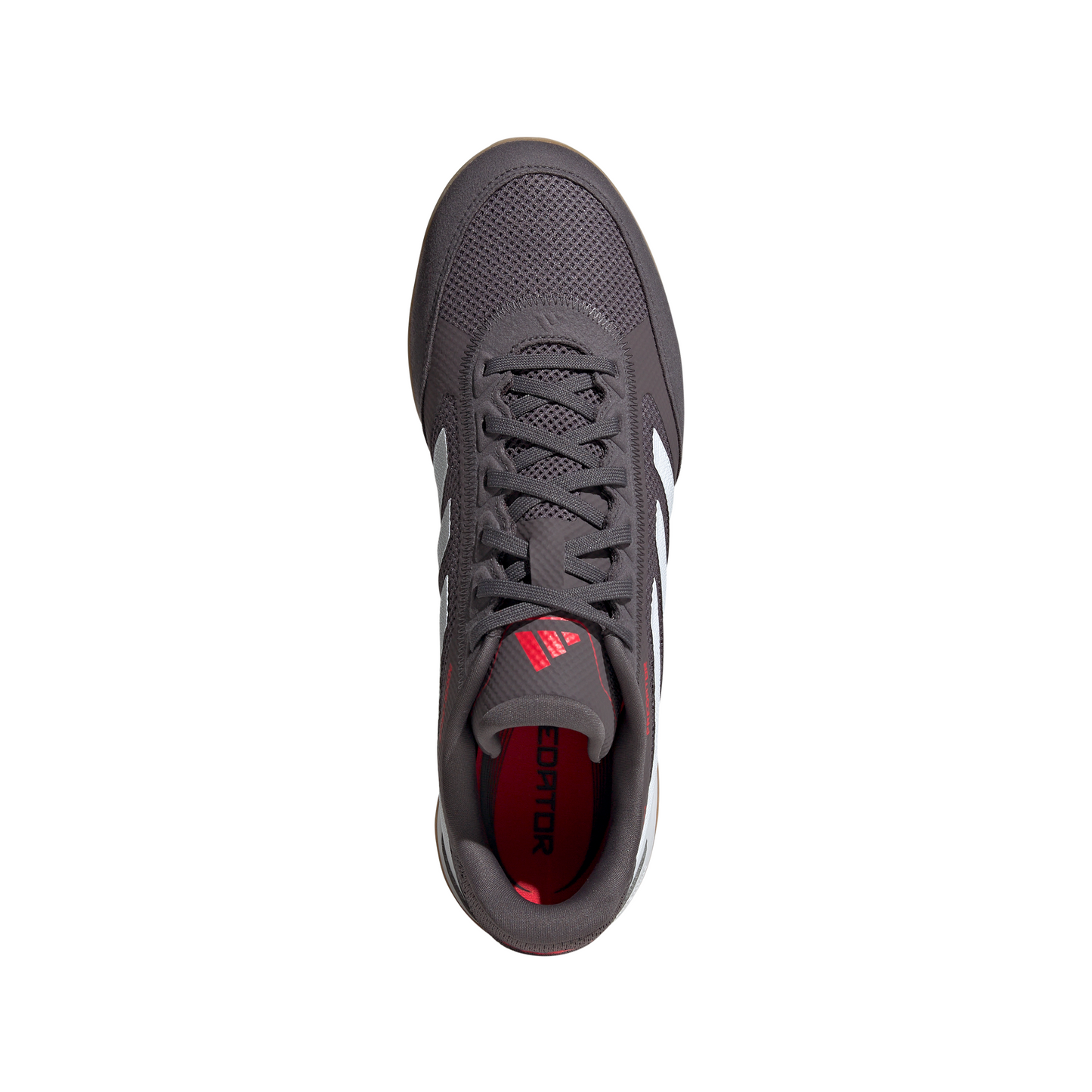 adidas Predator League IN indoor Soccer Shoes - grey strata/ftwr white/lucid red