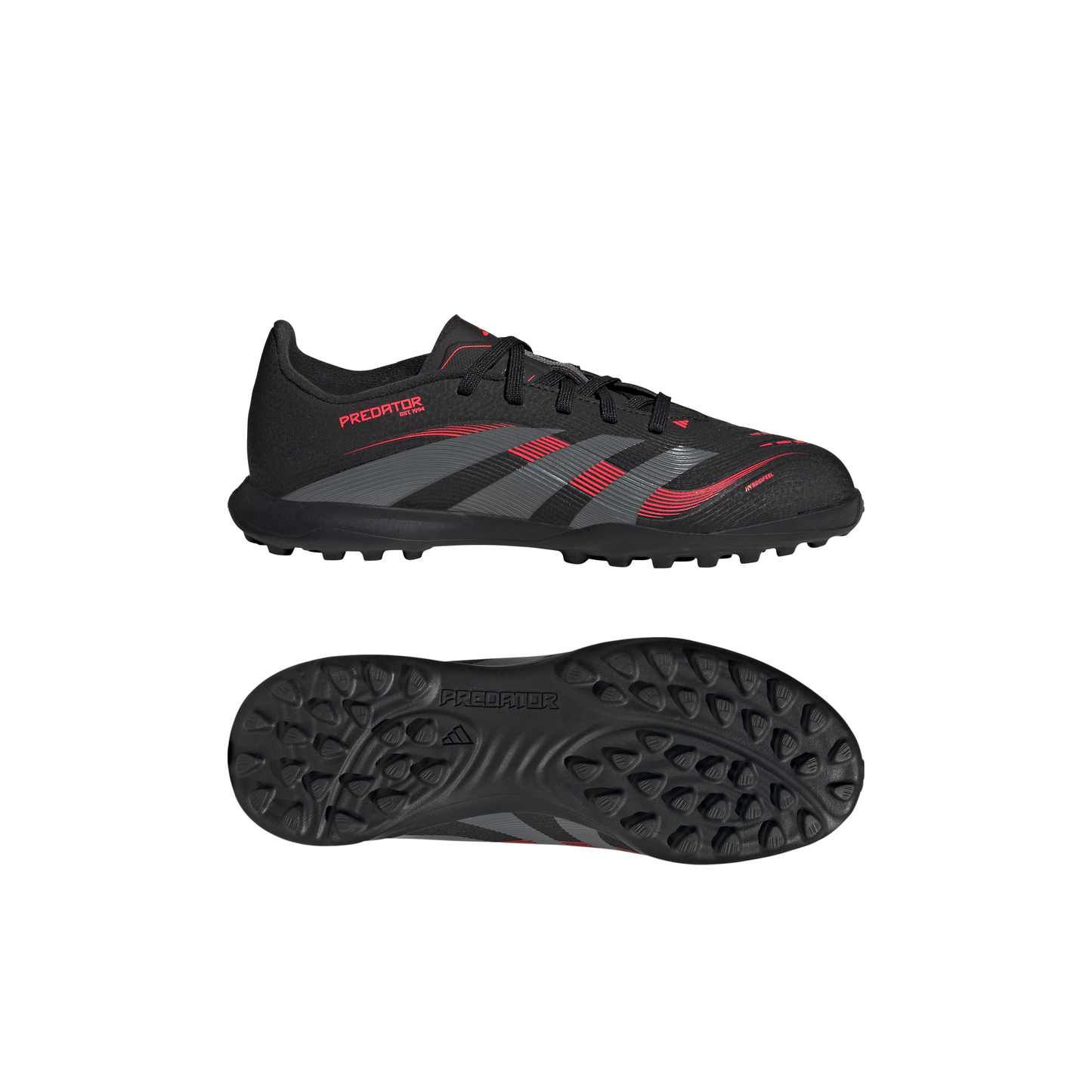 adidas Junior Predator League TF Turf - core black/grey four/lucid red