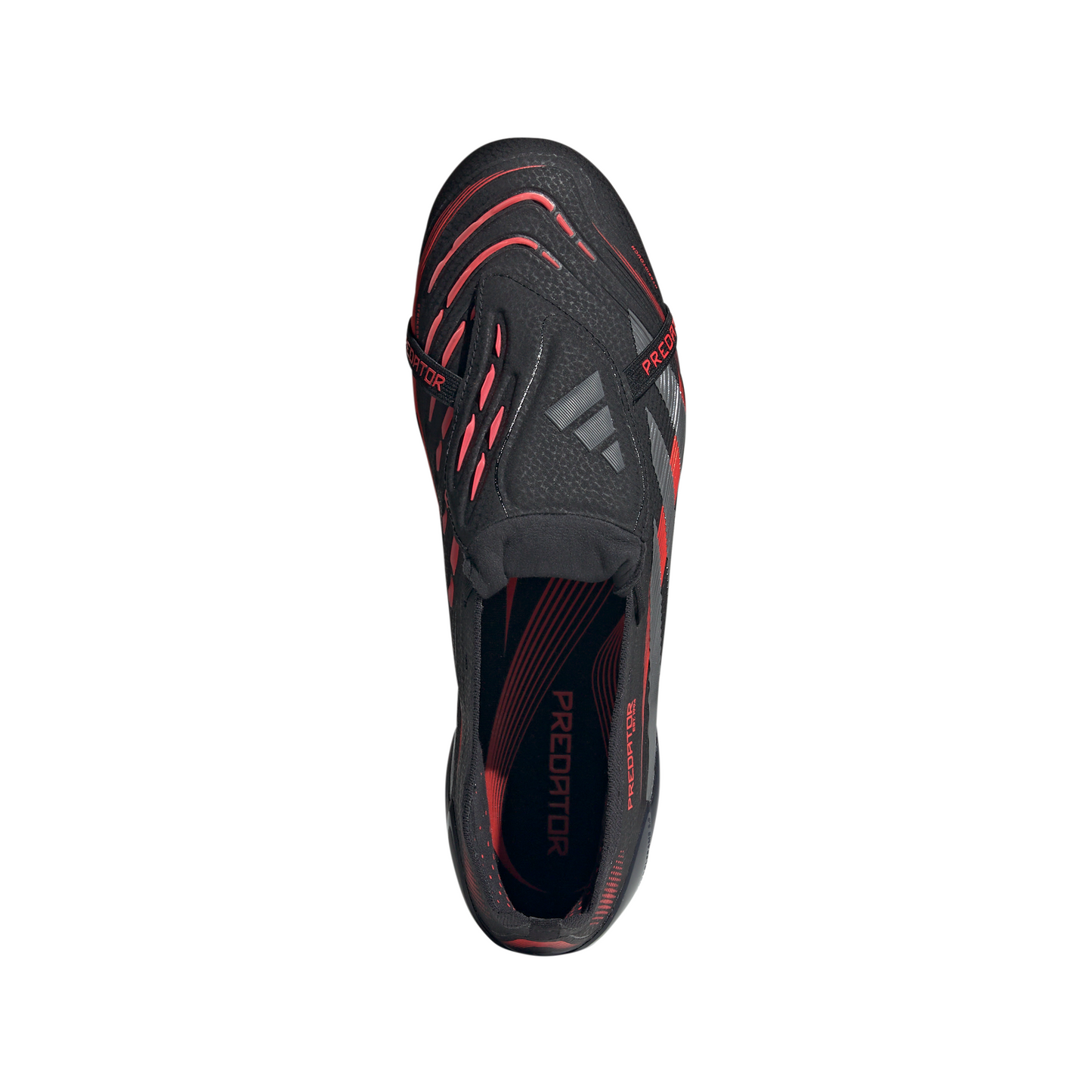 adidas Predator Elite FT FG Firm Ground Soccer Cleat - Core black/Grey four/Lucid red