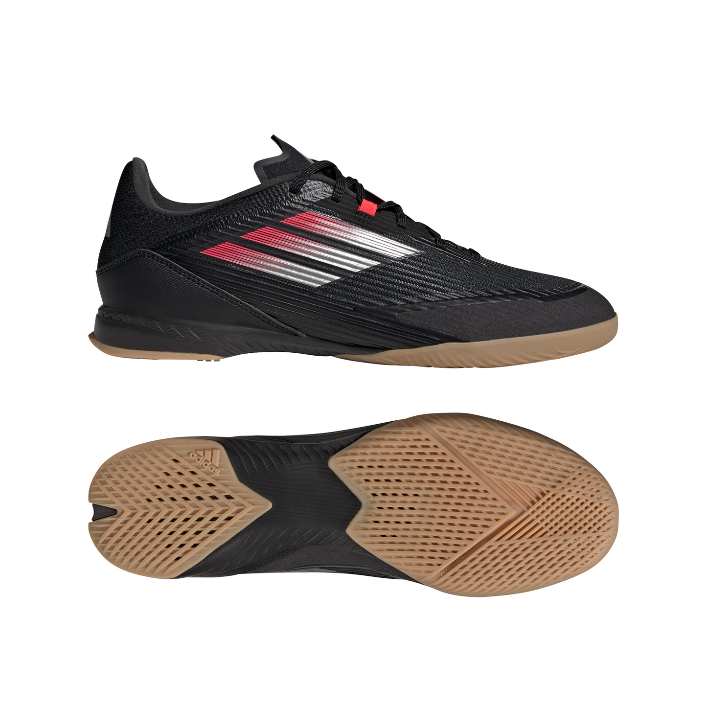 adidas F50 League IN Indoor Soccer Shoes - core black/iron met/lucid red