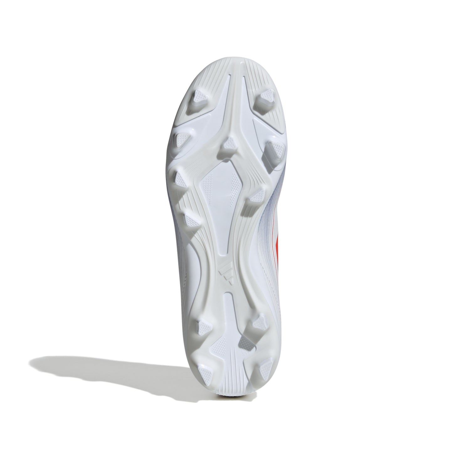 adidas F50 Club Junior FG Firm Ground Soccer Cleats - White/Solar Red/Blu