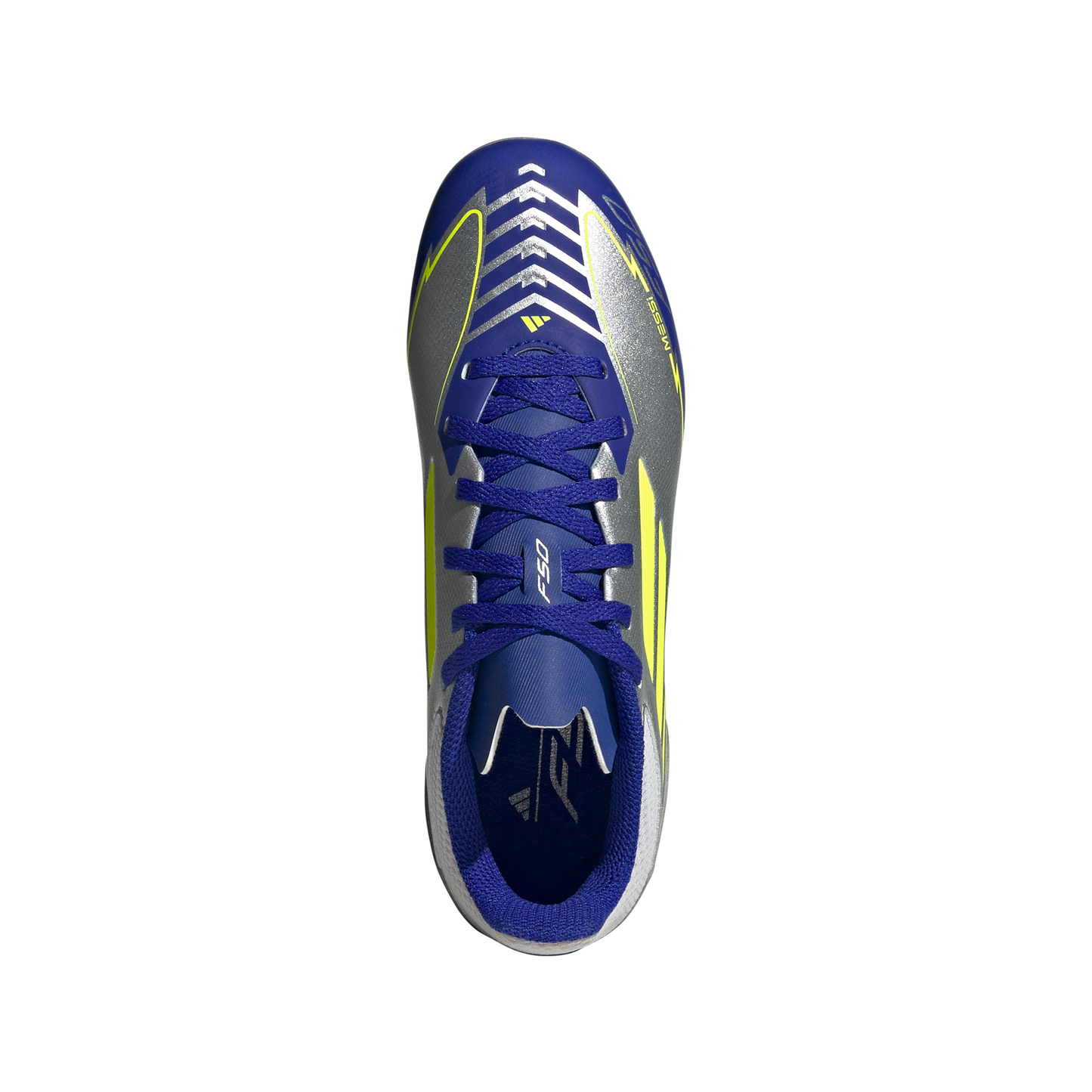 adidas F50 League TF Turf Shoes MESSI - Silver / Blue / Neon