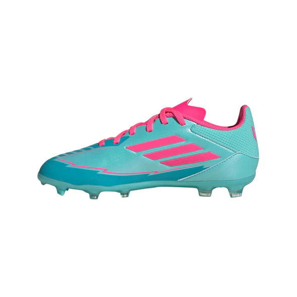 adidas F50 League MESSI FG/MG Junior - flash aqua/lucid pink/lucid cyan