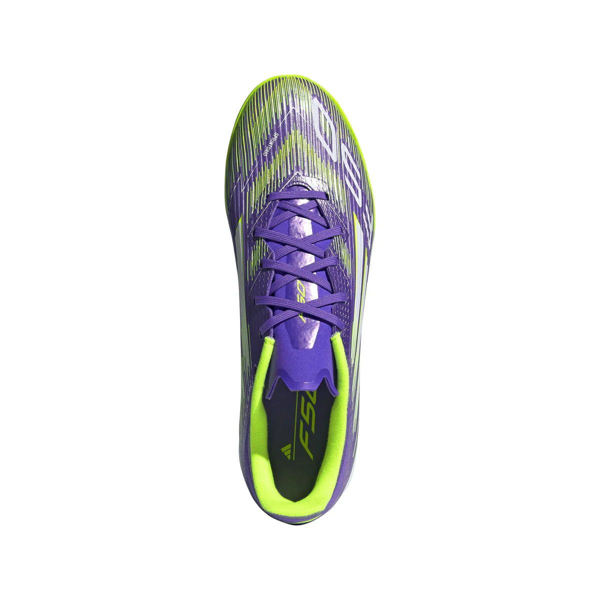 adidas F50 League TF Turf Soccer Shoes - Ftwr Purple/ Core Black/Lucid Lemon