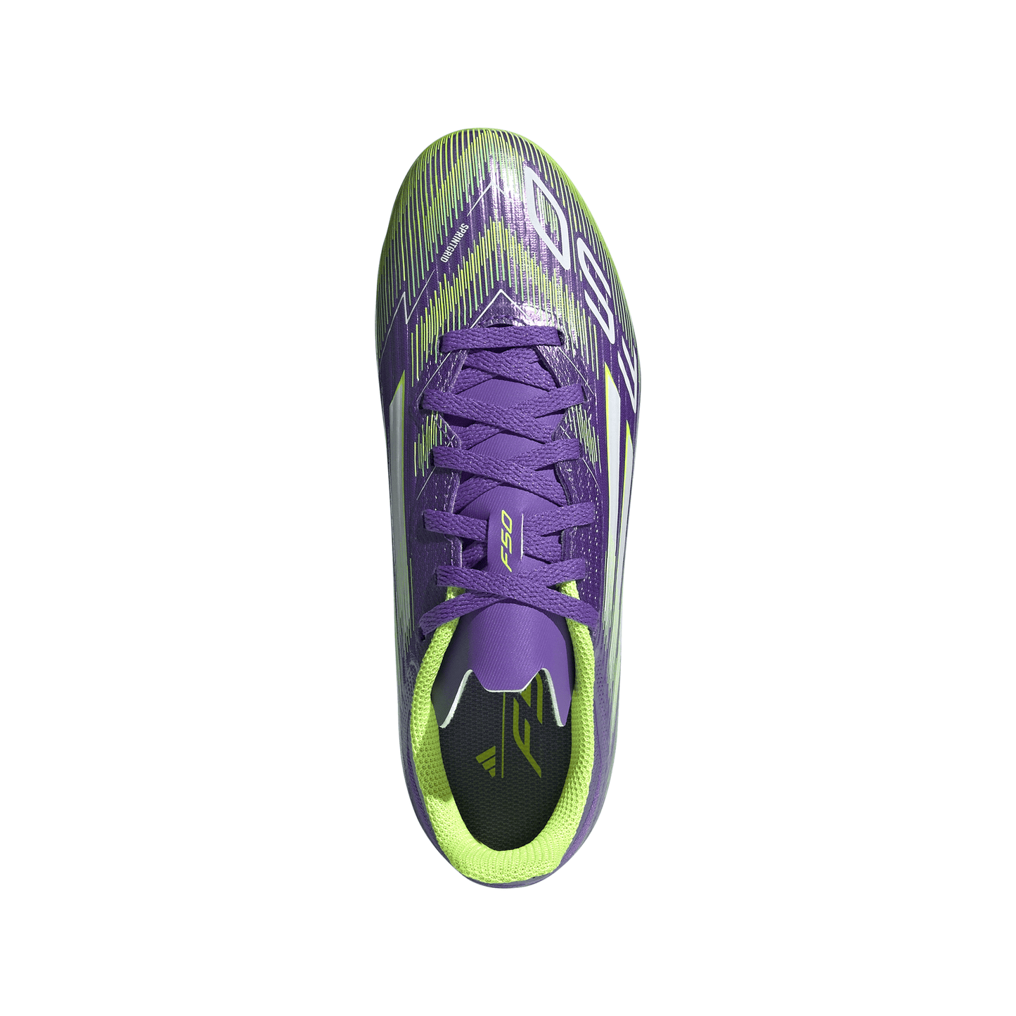 adidas Junior F50 League FG Firm Ground Soccer Cleats - Purrus/ FTWhite/ Luclem