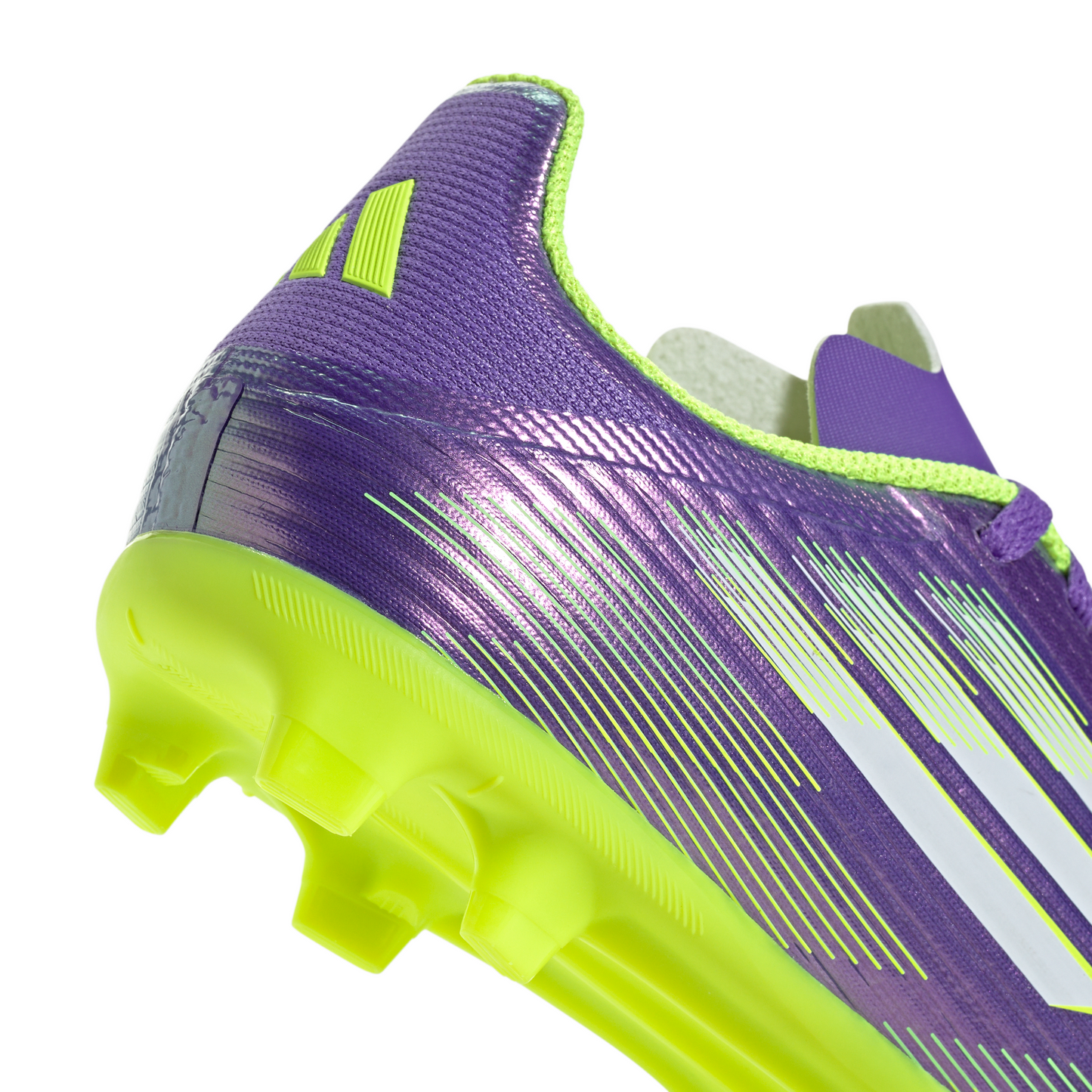 adidas Junior F50 League FG Firm Ground Soccer Cleats - Purrus/ FTWhite/ Luclem
