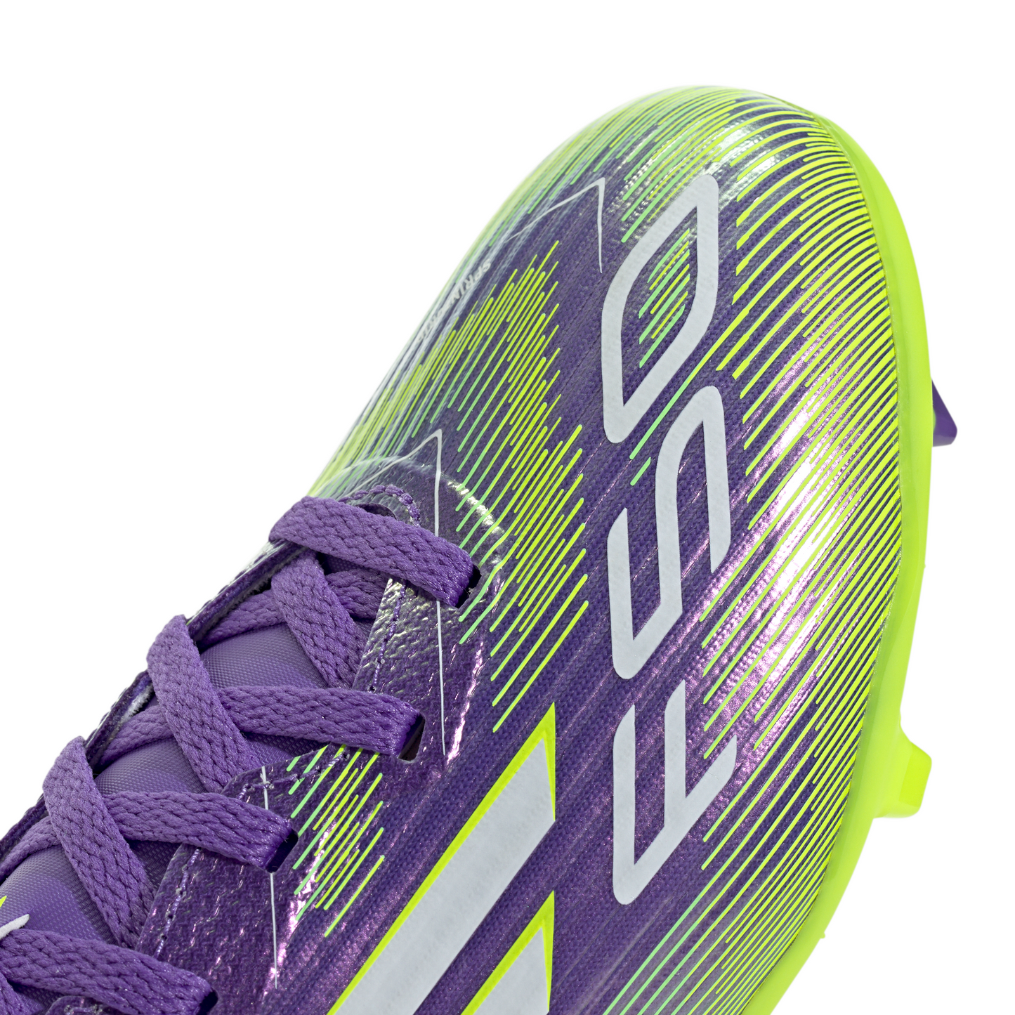 adidas Junior F50 League FG Firm Ground Soccer Cleats - Purrus/ FTWhite/ Luclem