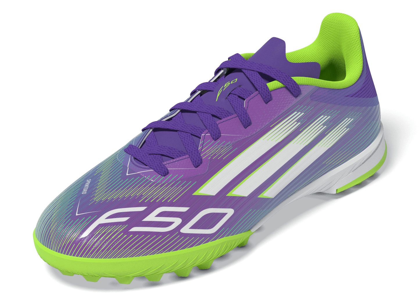 adidas Junior F50 League TF Turf - Purrus/ FTWhite/ Luclem