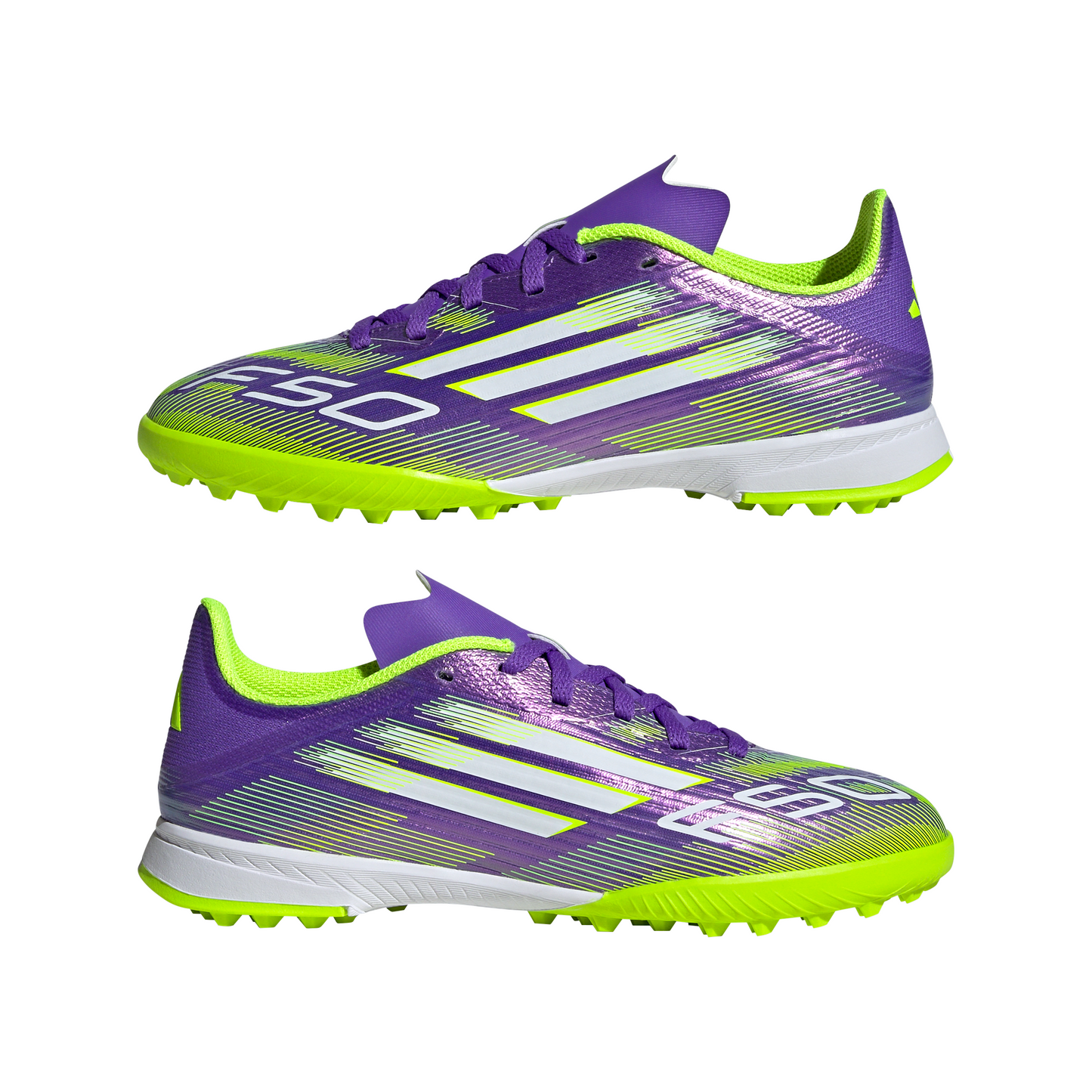 adidas Junior F50 League TF Turf - Purrus/ FTWhite/ Luclem