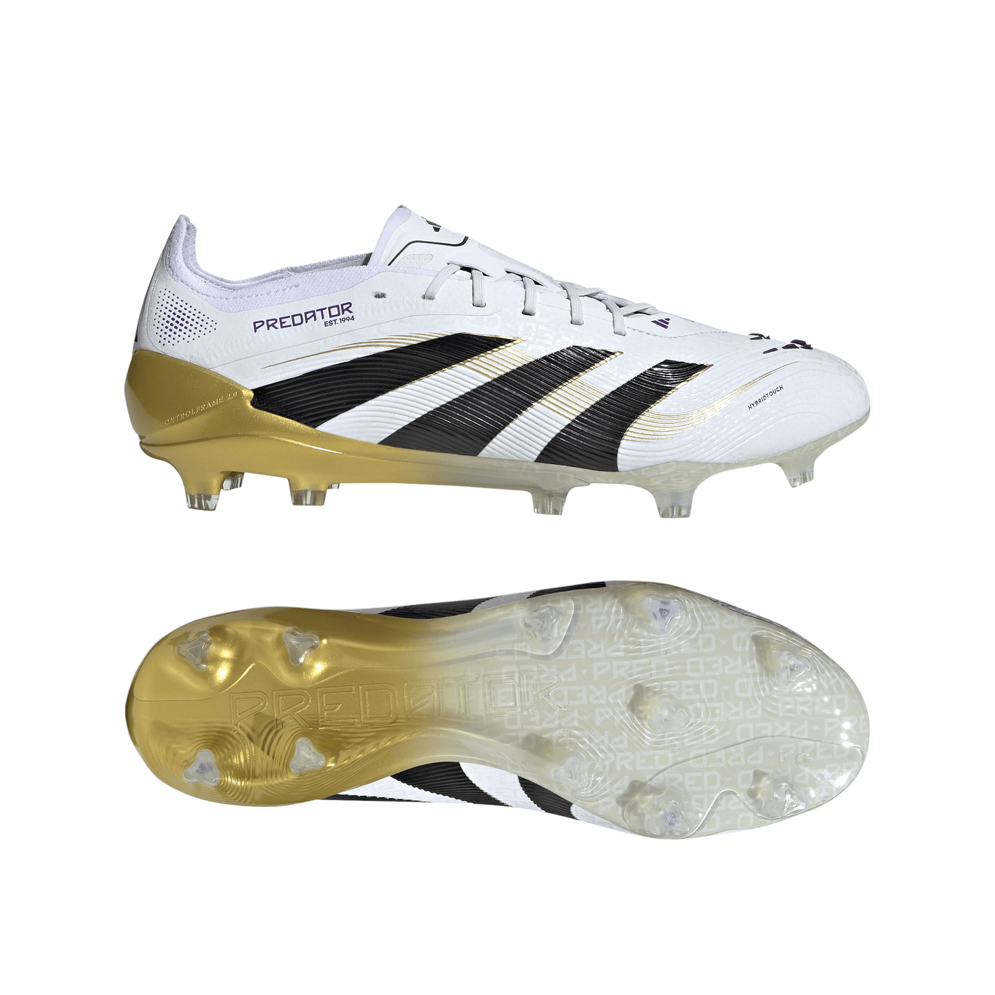 adidas Predator Elite FG Firm Ground Soccer Cleat - FTWhite/ CBlack/ Goldmt