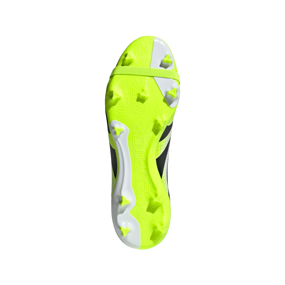 adidas Predator League FT FG Firm Ground Soccer Shoes - Ftwr White/ Core Black/ Lucid Lemon