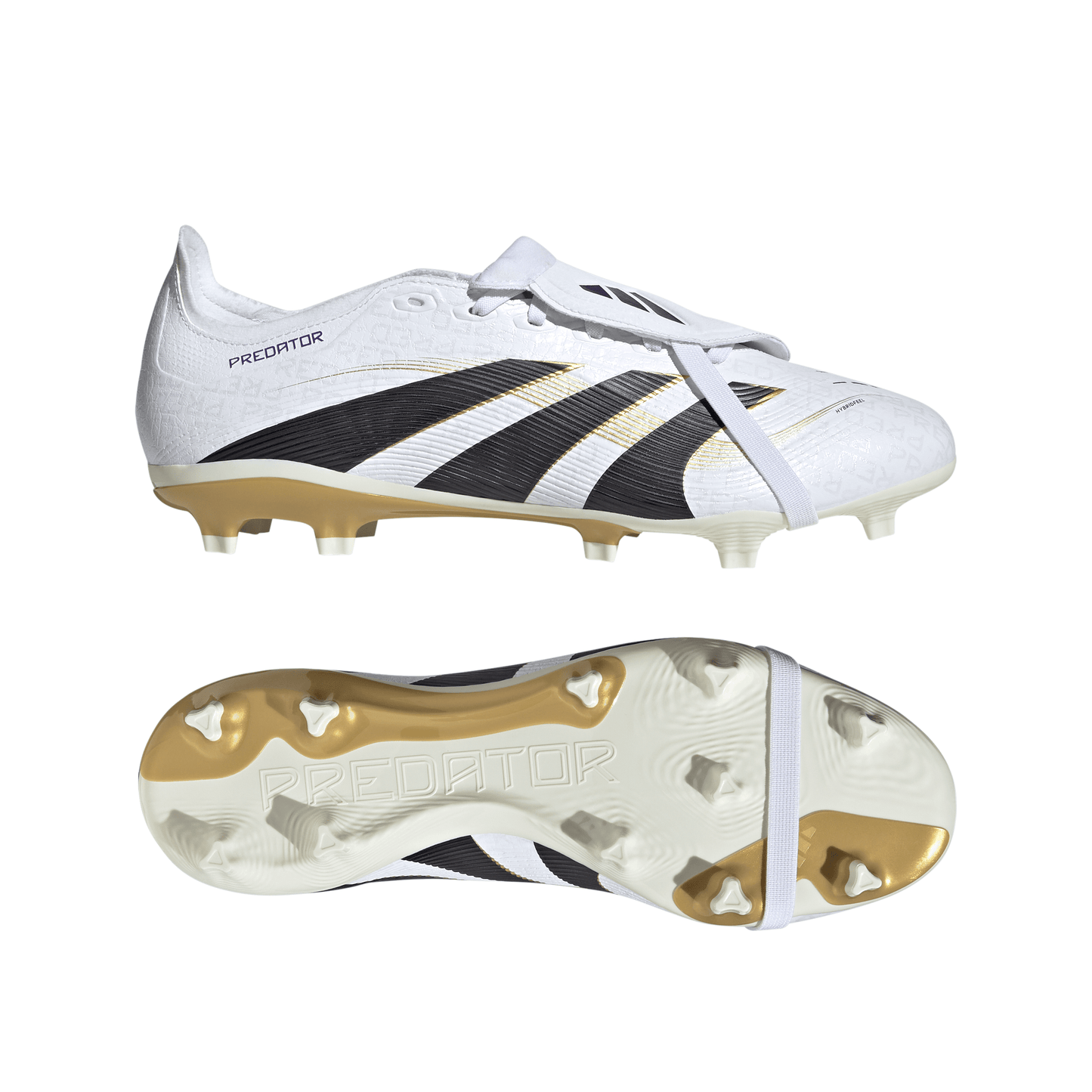 adidas Predator League FT FG Firm Ground - Ftwr/Core Black/Gold Met
