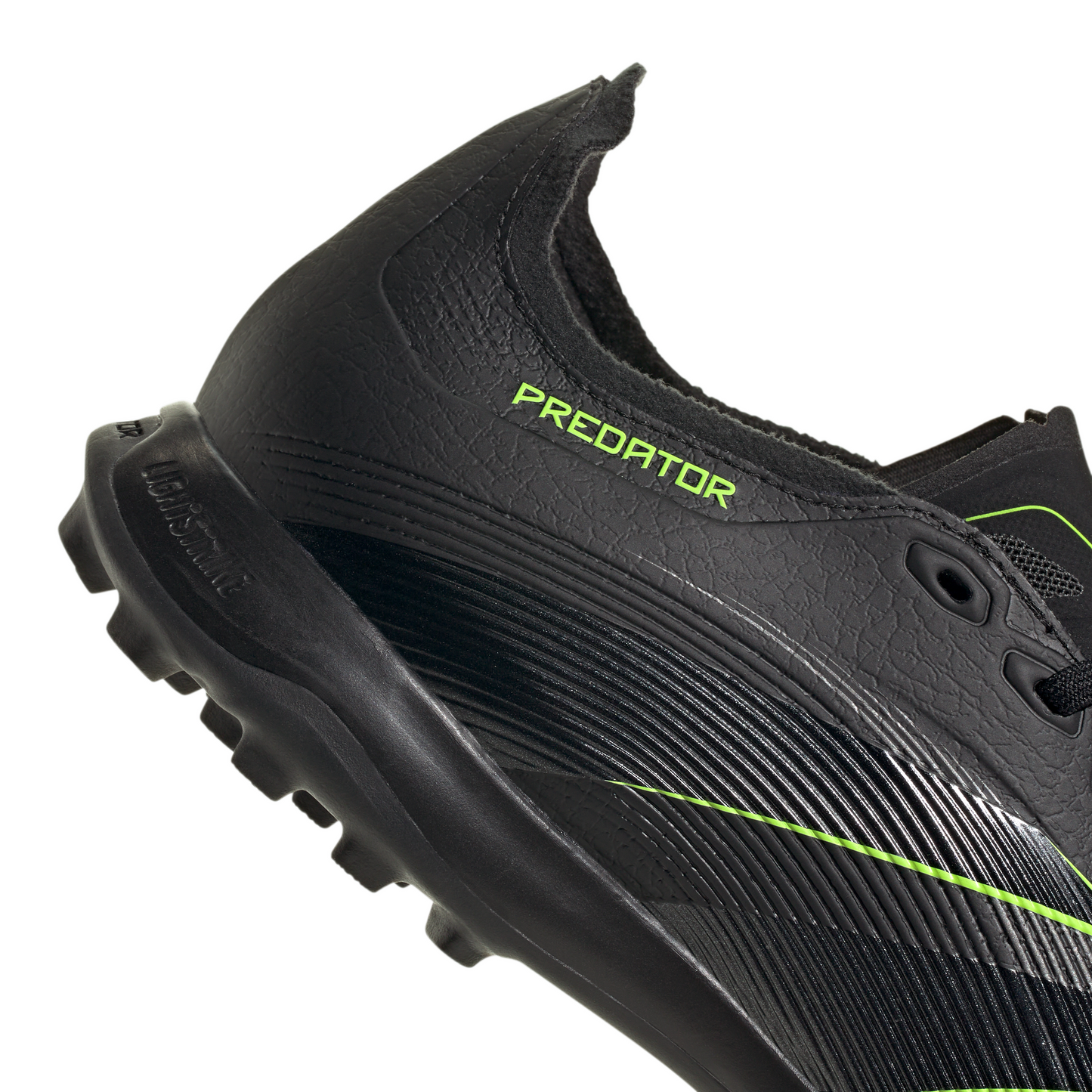 adidas Predator League TF Soccer Shoes -Core Black/Carbon/Lucid Lemon