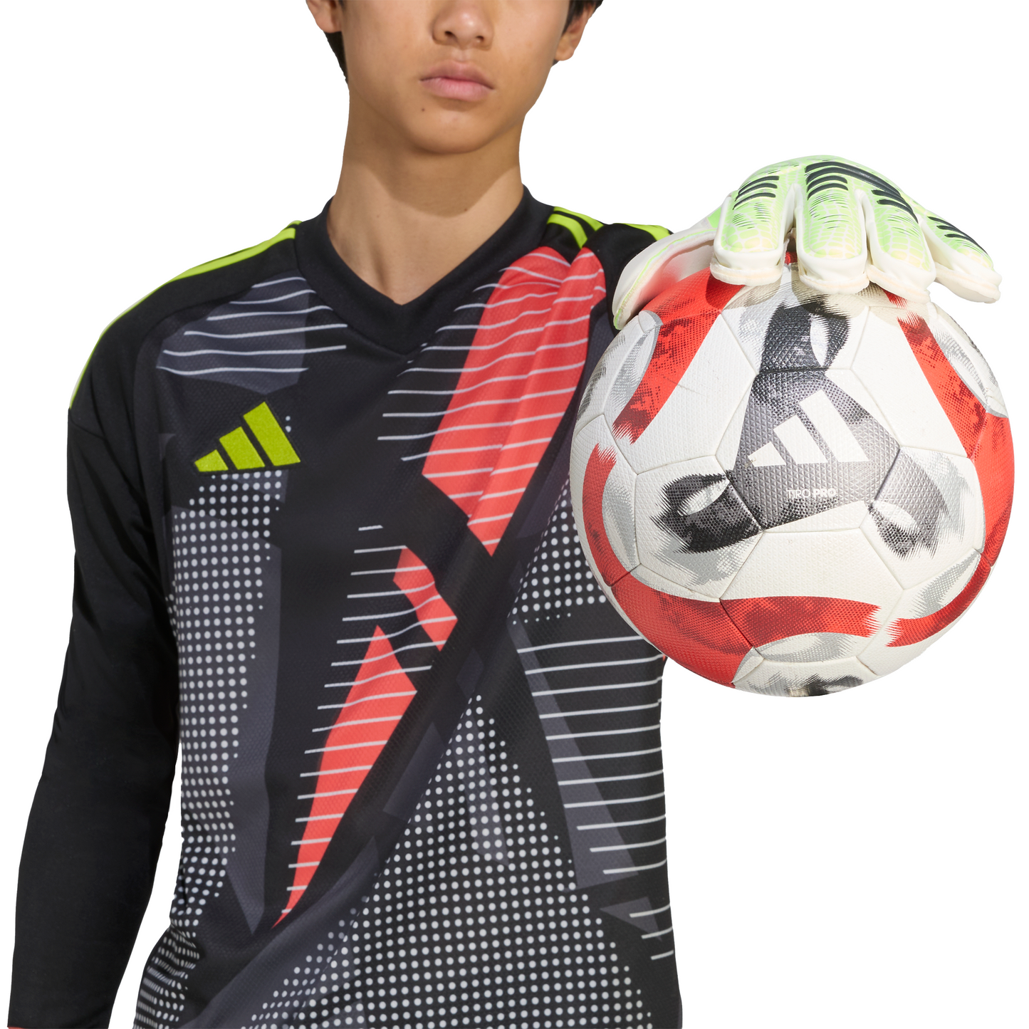 adidas Predator Match Finger save Goalkeeper Gloves - Luclem/ Black/ White