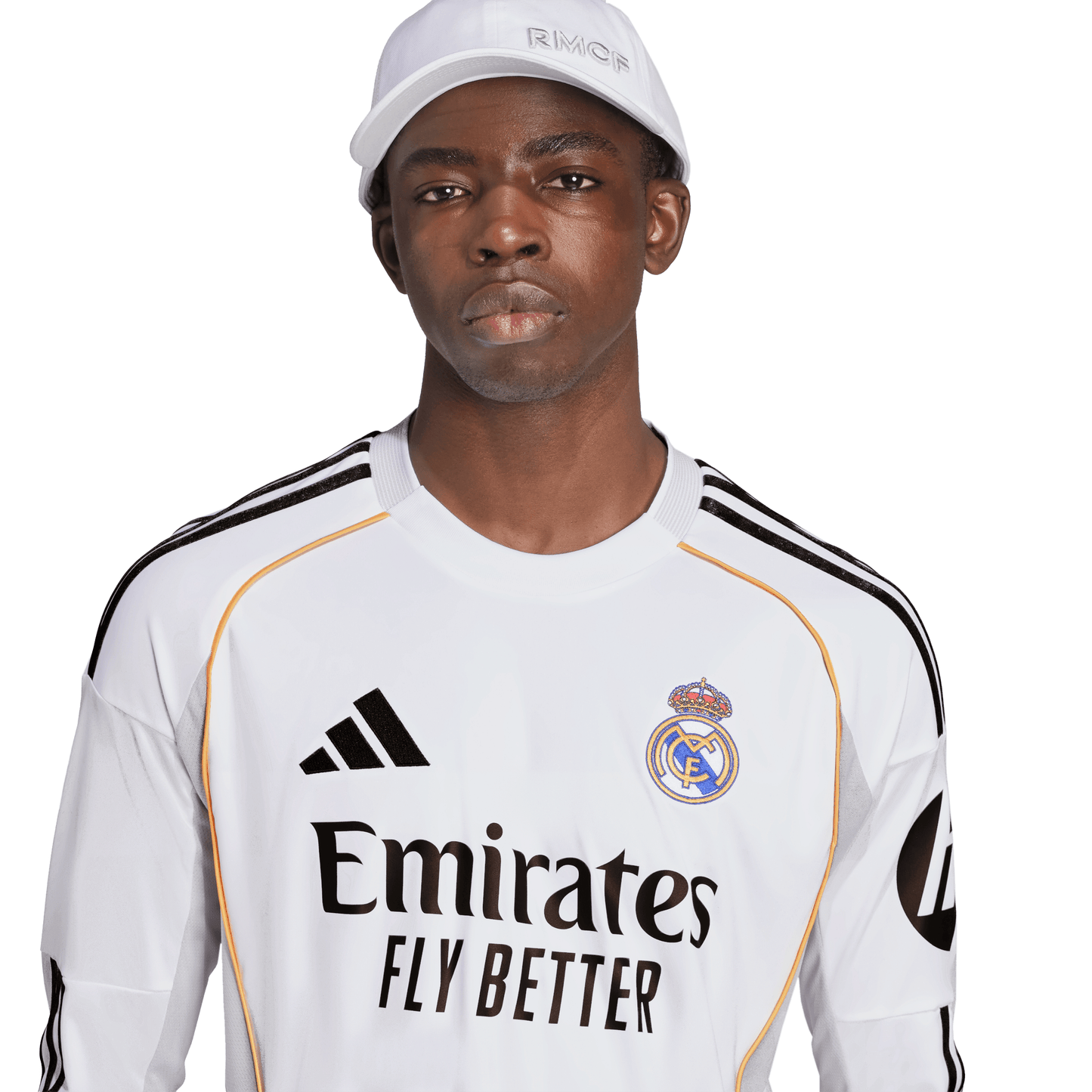 adidas Men's Replica Real Madrid Long Sleeve Home Jersey 2025/2026