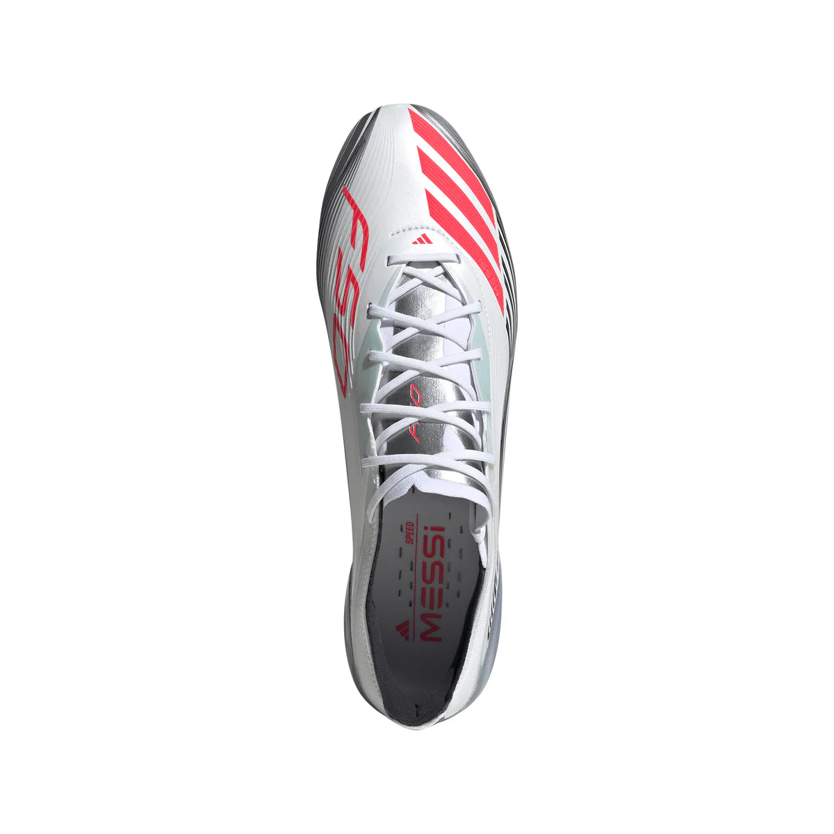 adidas F50 Elite Messi FG Firm Ground Soccer Cleats - FtwWht/Lucred/Silvmt