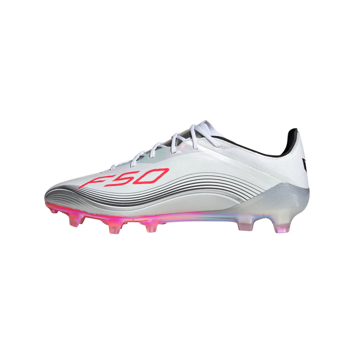 adidas F50 Elite Messi FG Firm Ground Soccer Cleats - FtwWht/Lucred/Silvmt