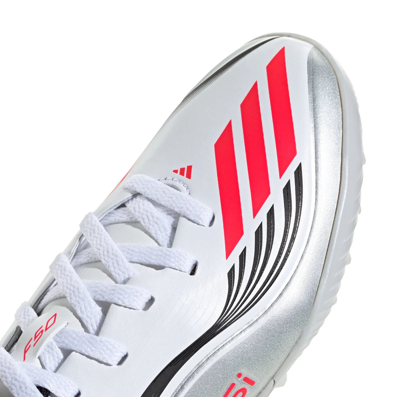 adidas F50 Messi League TF Turf Shoes Junior -FtwWht/ Lucred/ Silvmt