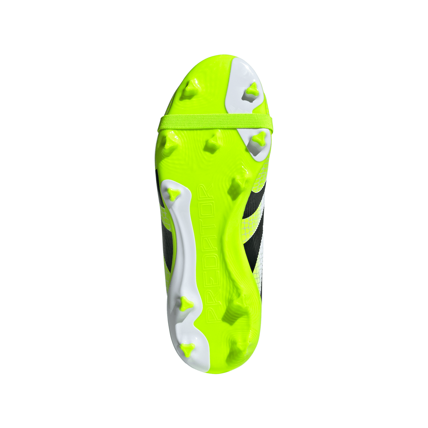 adidas Junior Predator League FT Fold Tongue FG Firm Ground Soccer Shoes - FTWhite/ CBlack/ Luclem