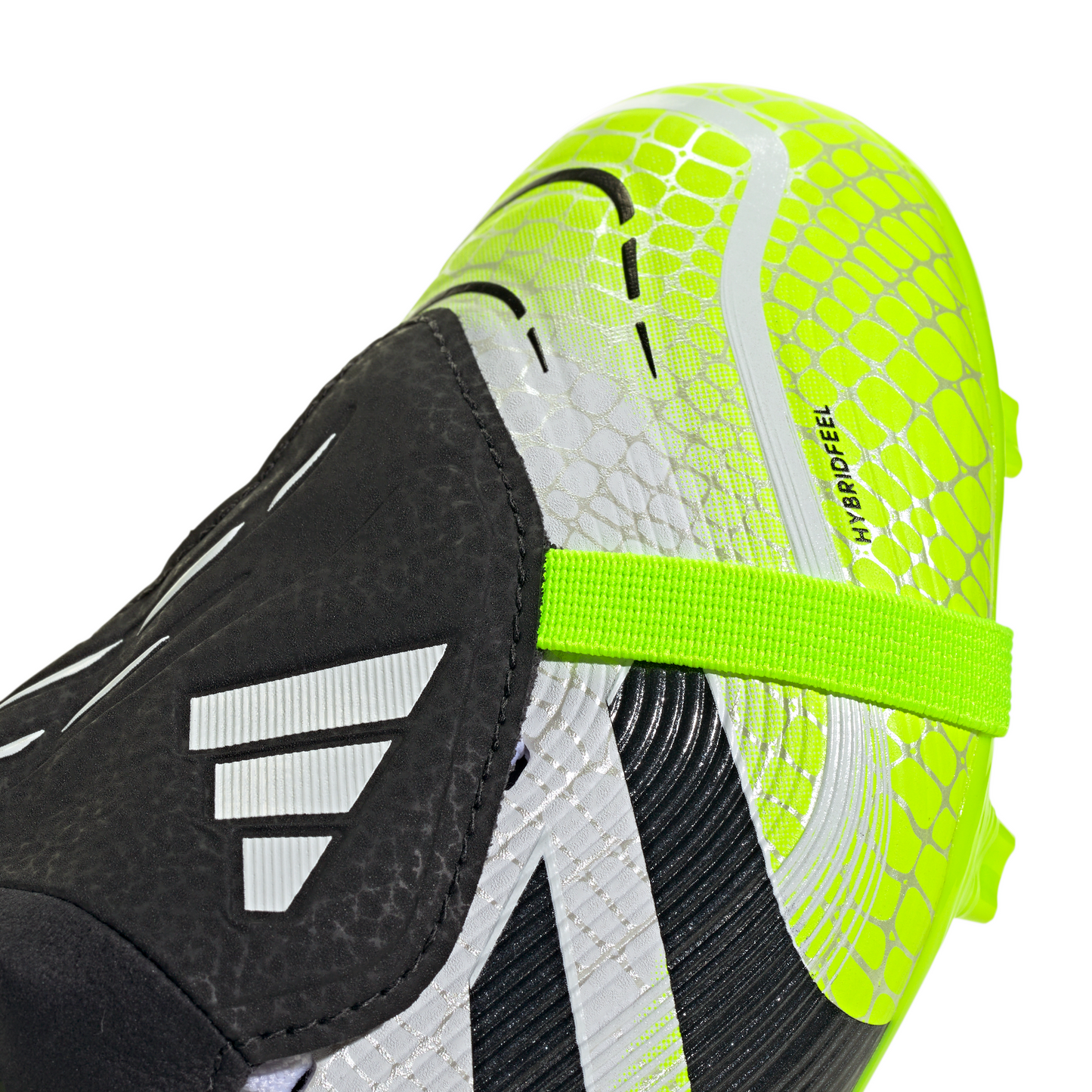 adidas Junior Predator League FT Fold Tongue FG Firm Ground Soccer Shoes - FTWhite/ CBlack/ Luclem