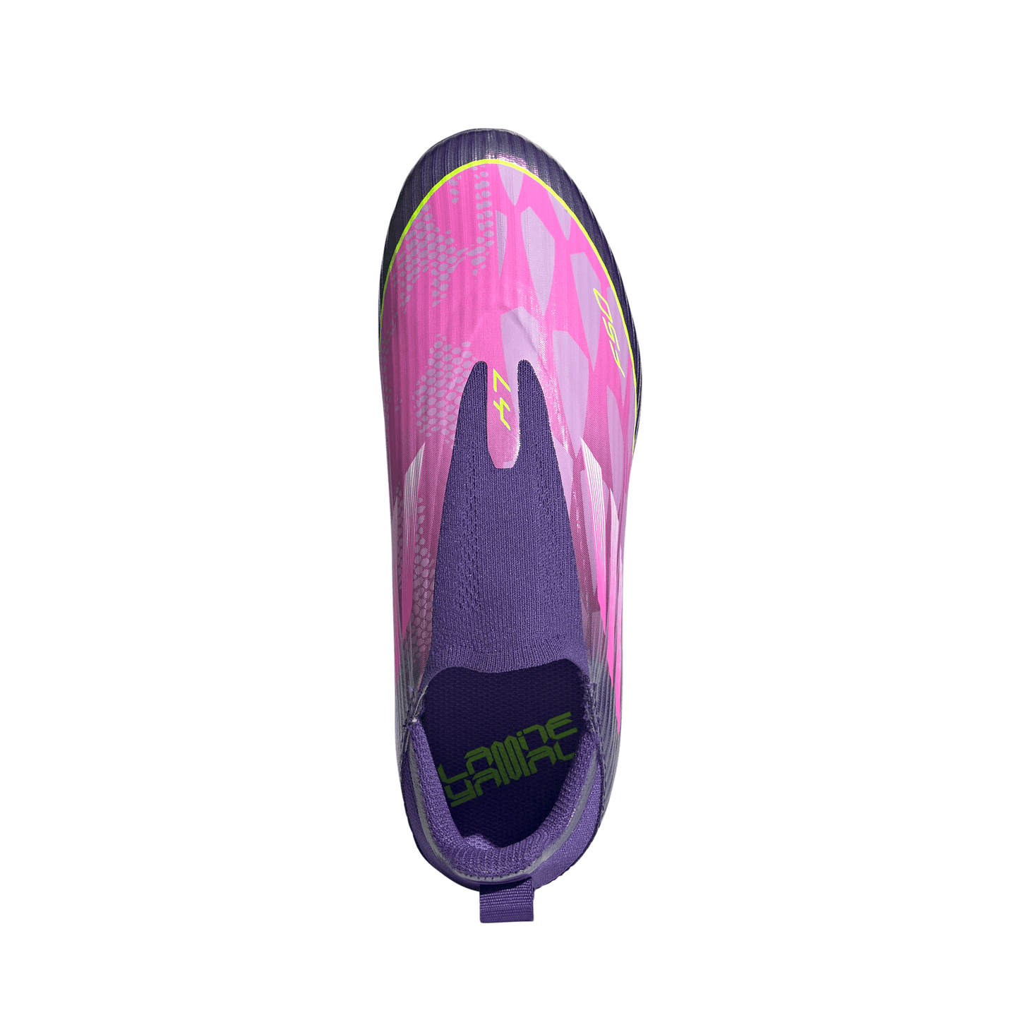 adidas Junior F50 League LY Lamine Yamal FG Firm Ground Soccer Cleats - Purple / Unity purple/ FTwr white/ Lucid Lemon (Copy)
