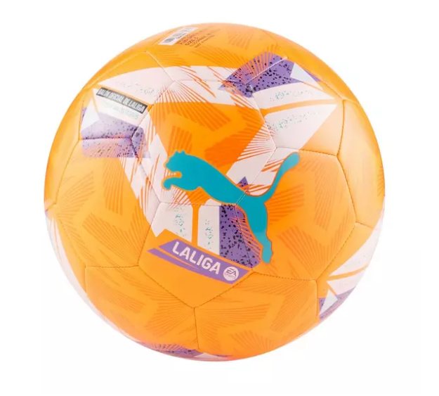 Puma Orbita La Liga 1 Match Mini Ball MS- Fluo Orange/ Multicolor