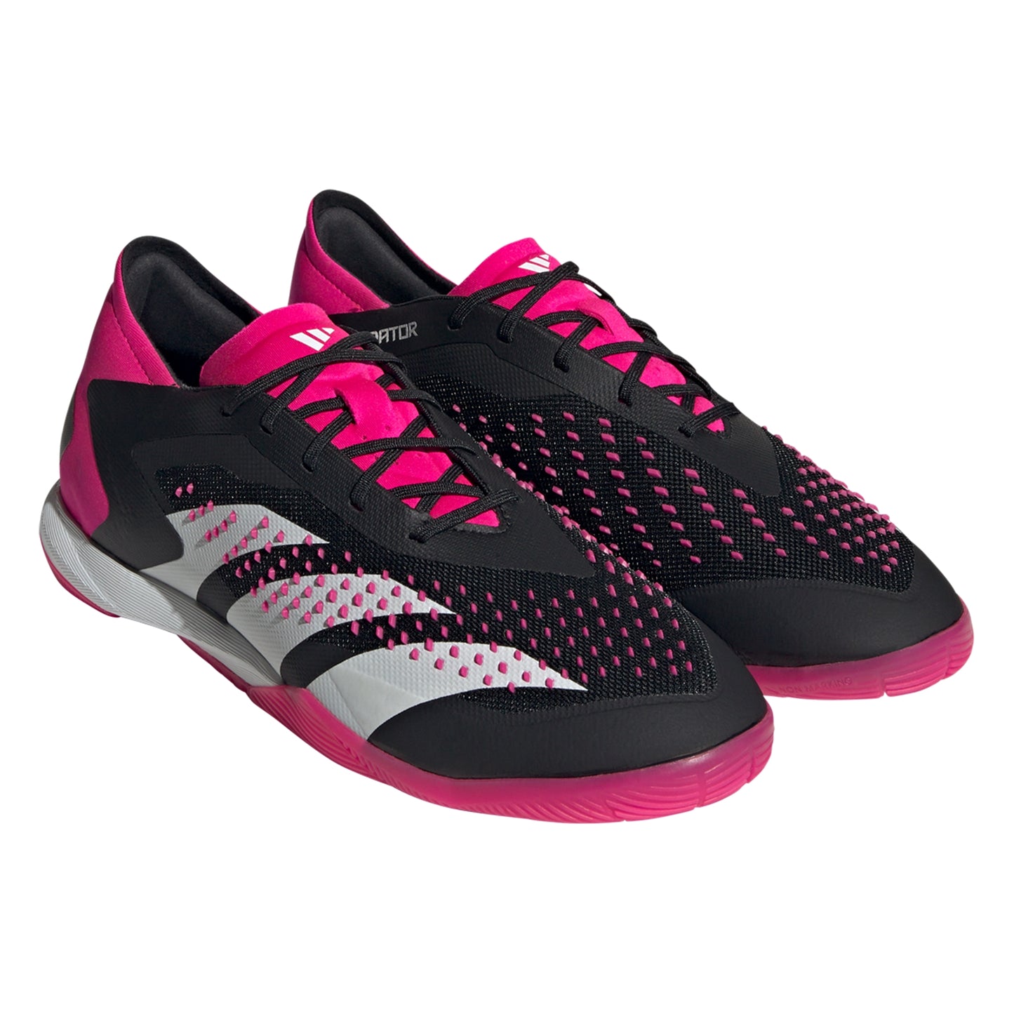 adidas Predator Accuracy.1 IN Indoor Shoes - Core Black / Cloud White / Team Shock Pink 2