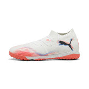 Puma Future 8 Match TT Turf Soccer Shoes - White/ Puma/ Black Glowing Red