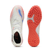 Puma Future 8 Match TT Turf Soccer Shoes - White/ Puma/ Black Glowing Red